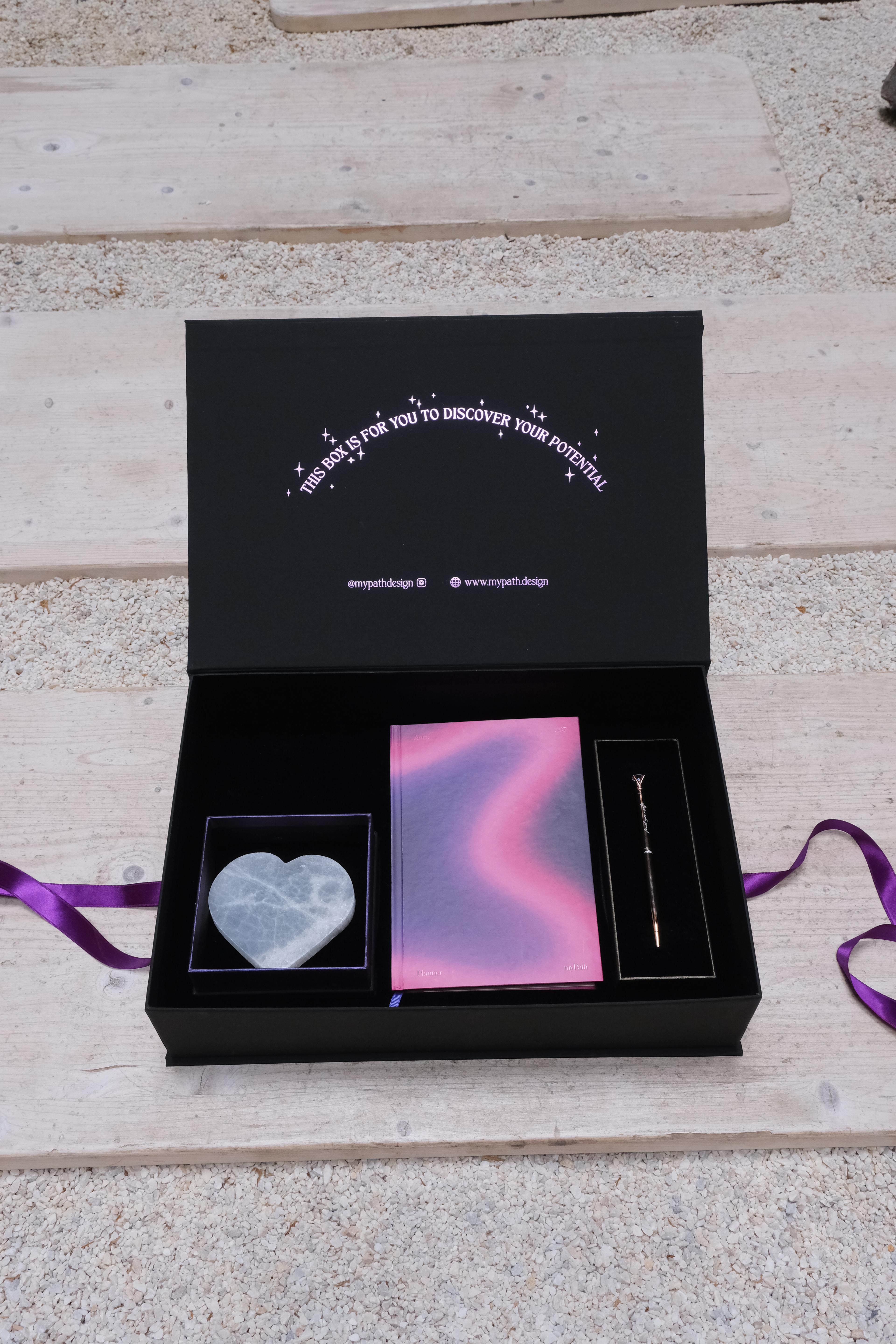 Planner Gift Set (Natural Stones + Pen)