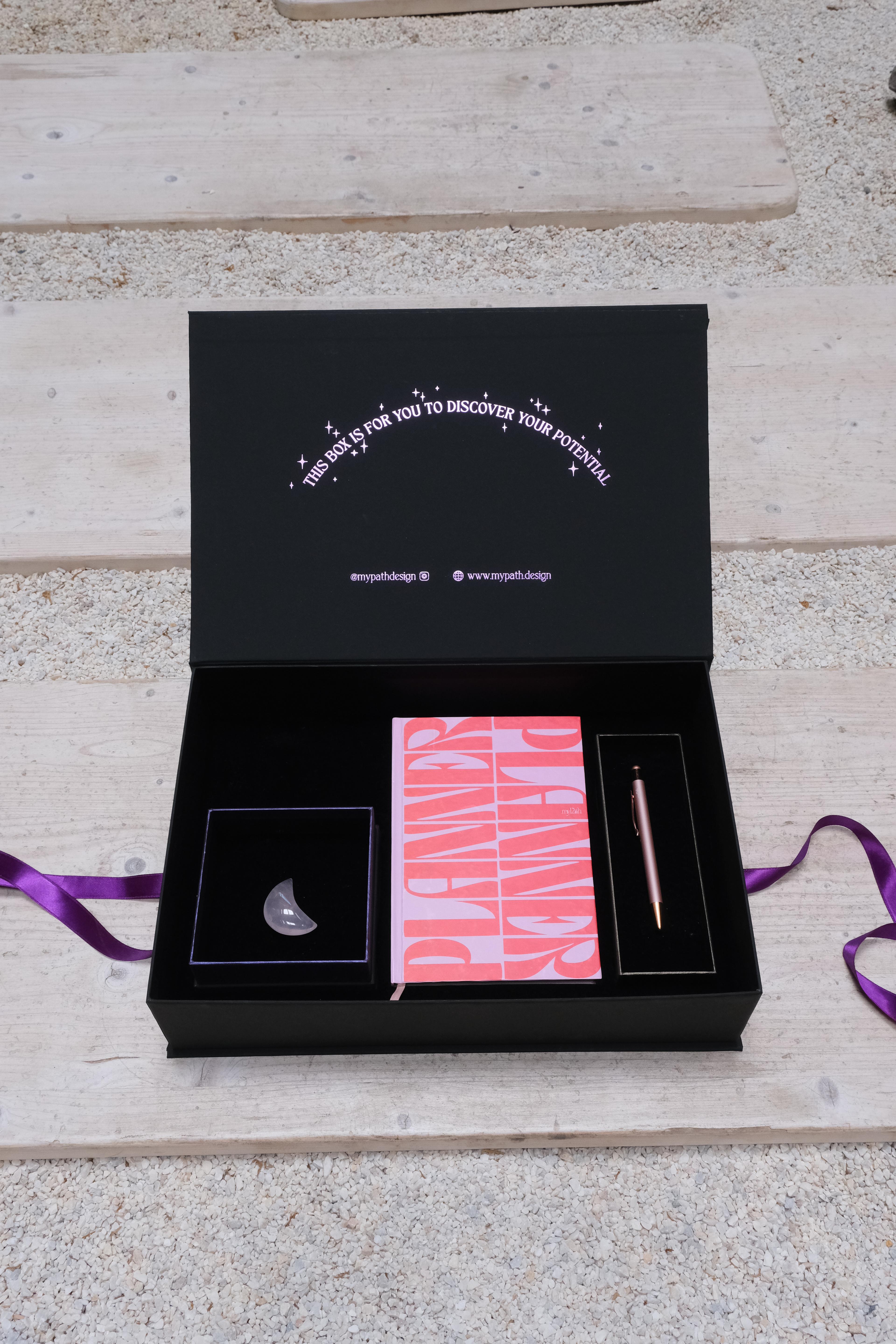 Planner Gift Set (Natural Stones + Pen)