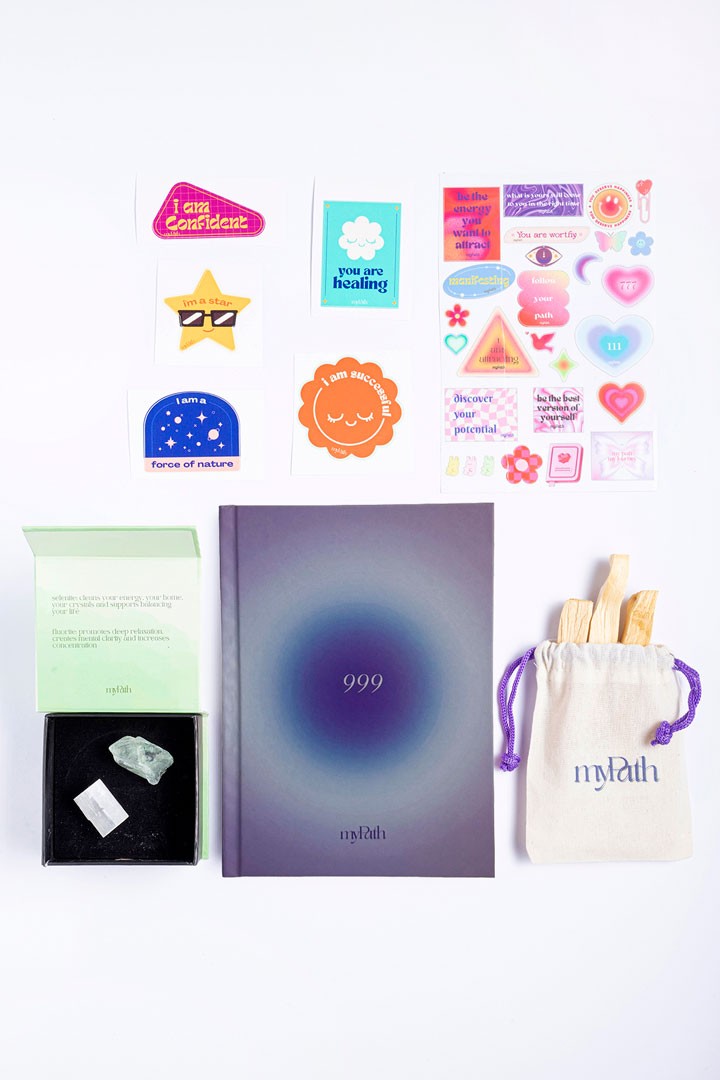 999 Violet Aura Journal Gift Set