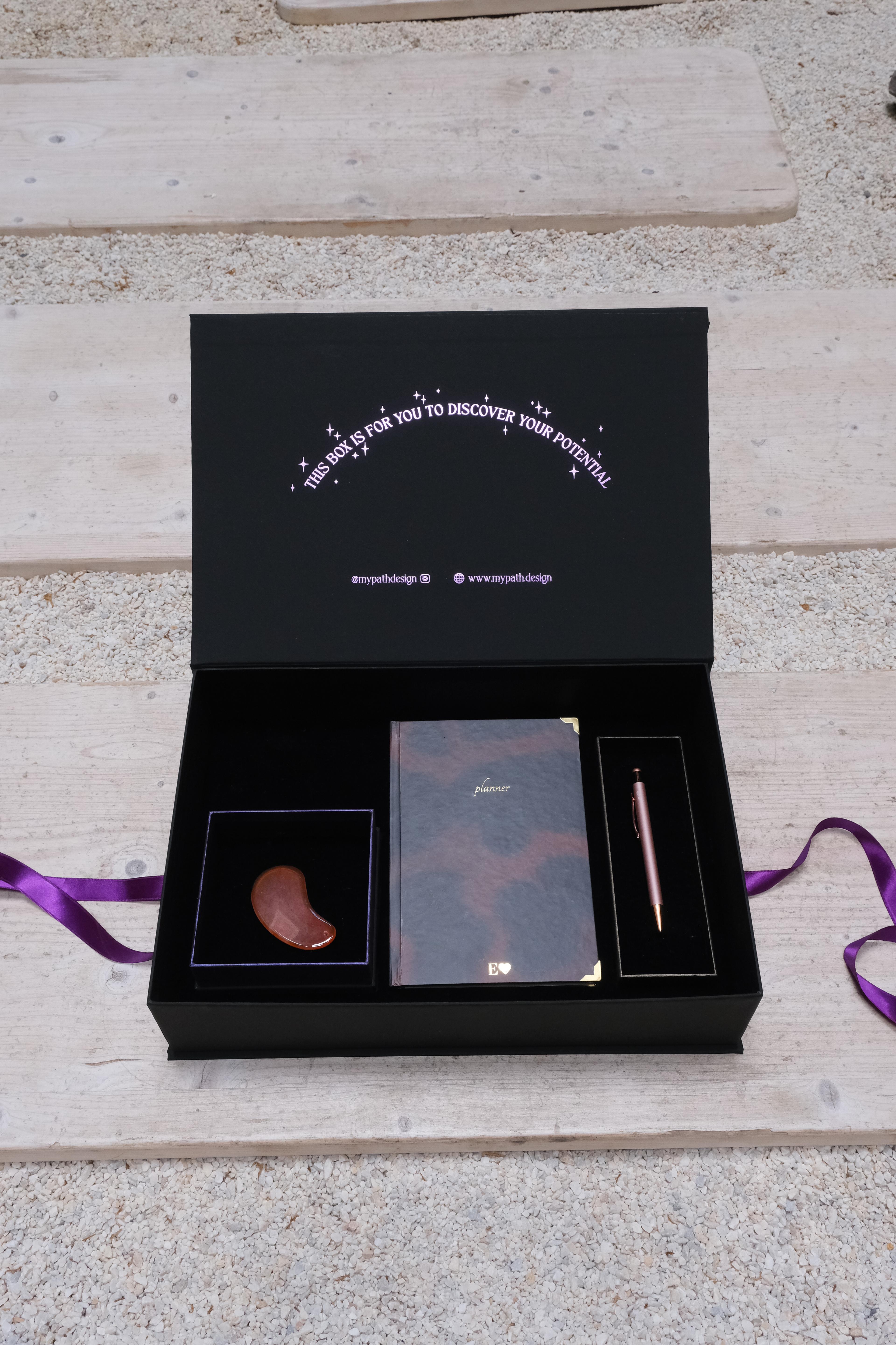 Planner Gift Set (Natural Stones + Pen)