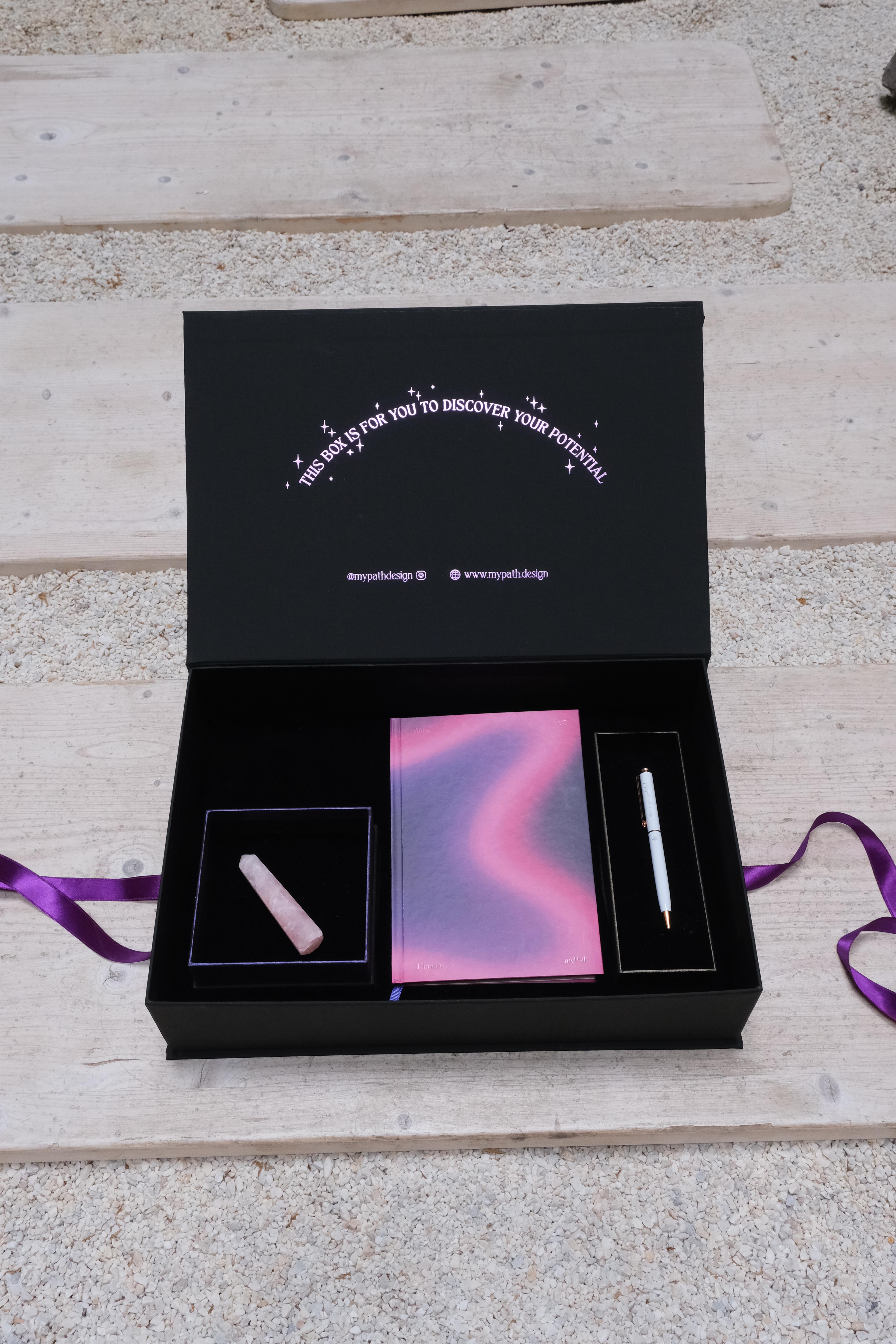 Planner Gift Set (Natural Stones + Pen)