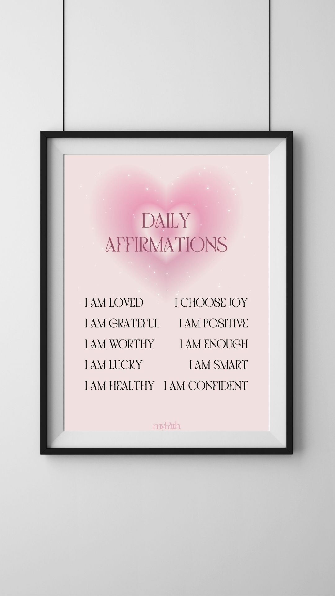 DAILY AFFIRMATIONS POSTER