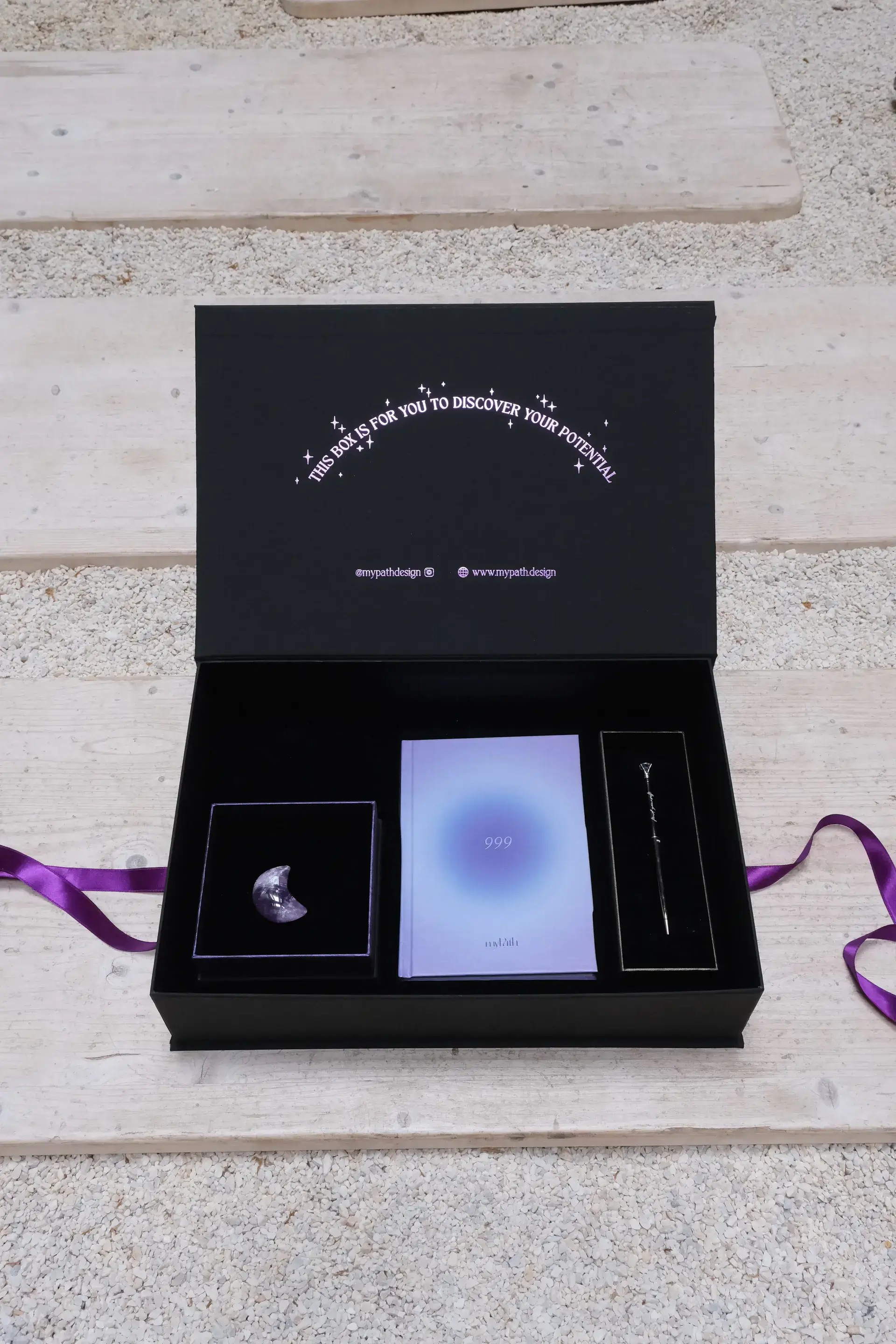 Journal Gift Set (Natural Stones + Pen)