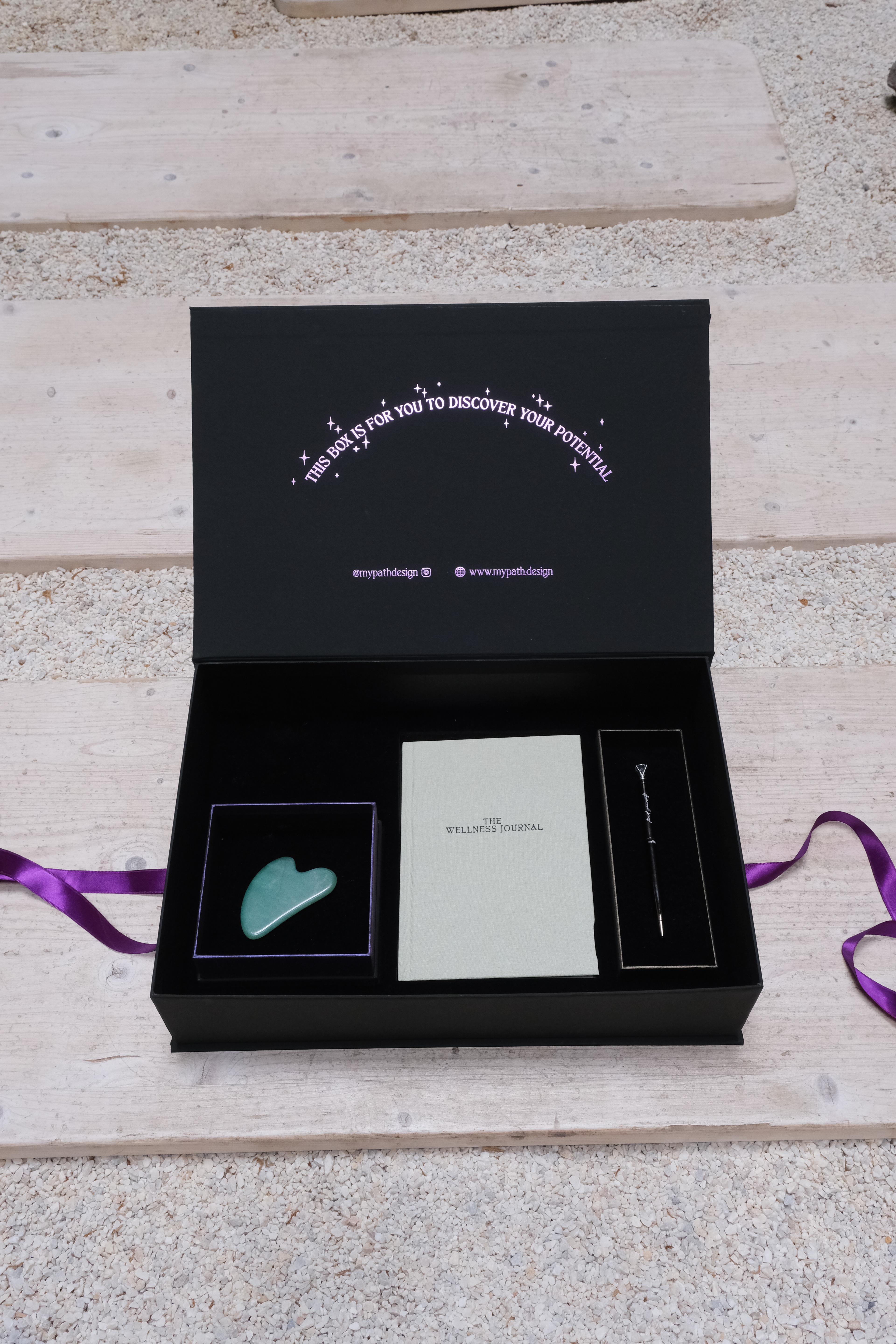 Journal Gift Set (Natural Stones + Pen)