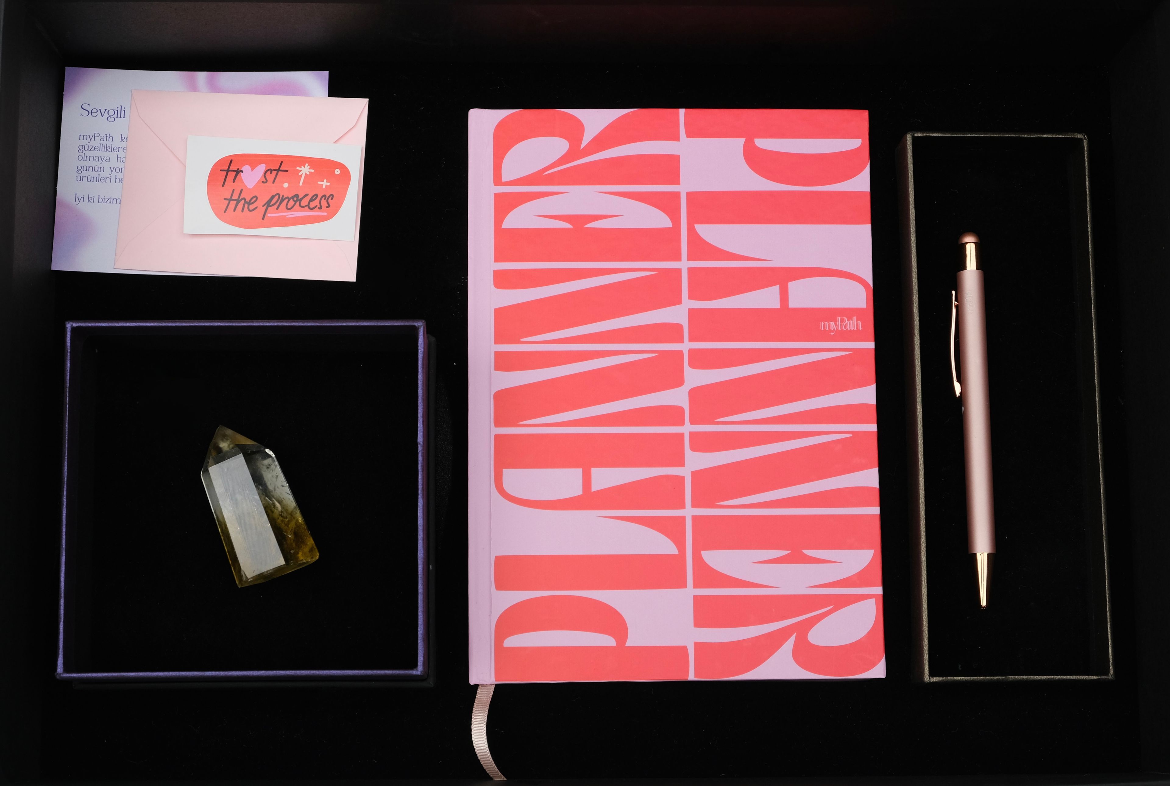 Planner Gift Set (Natural Stones + Pen)