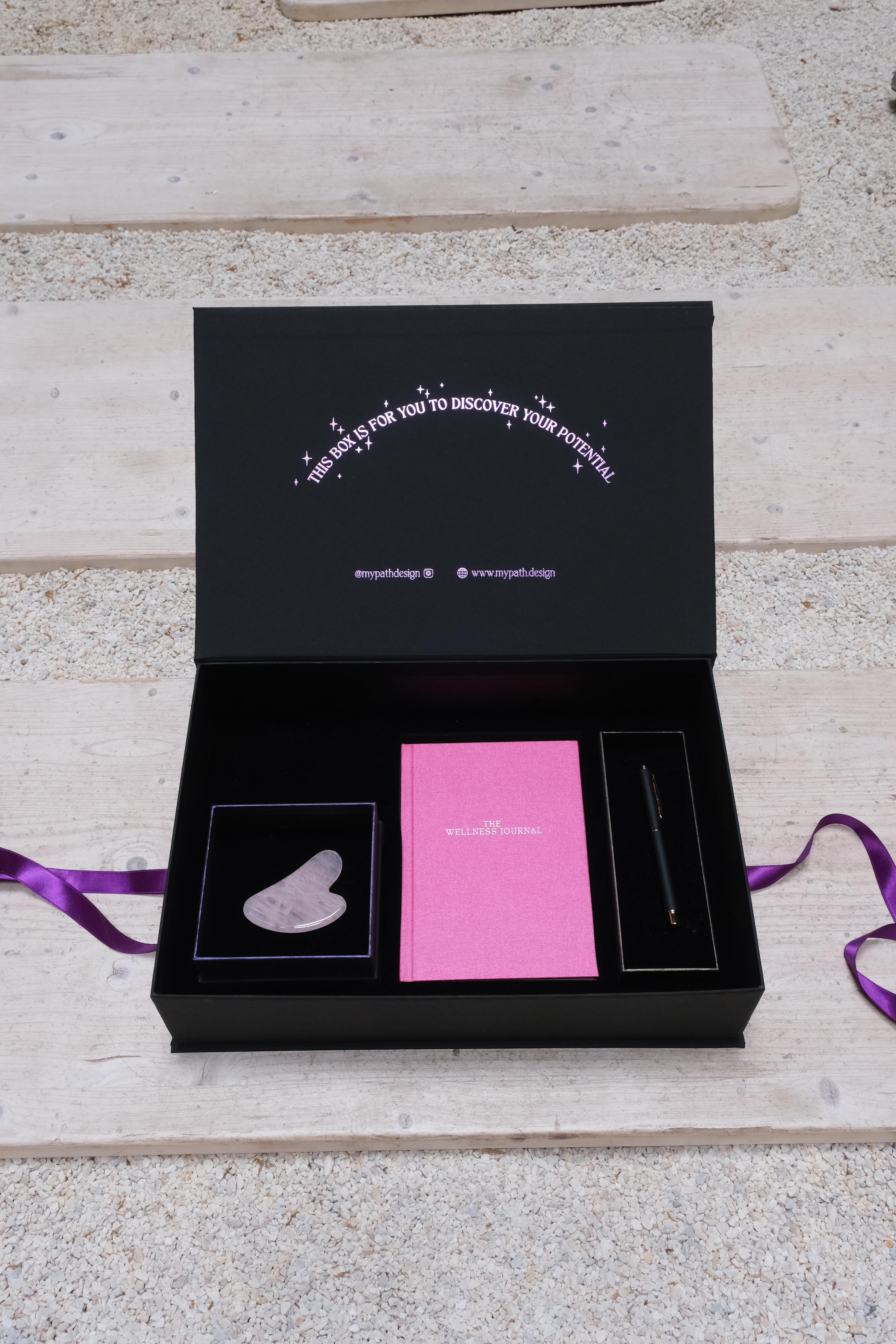 Journal Gift Set (Natural Stones + Pen)