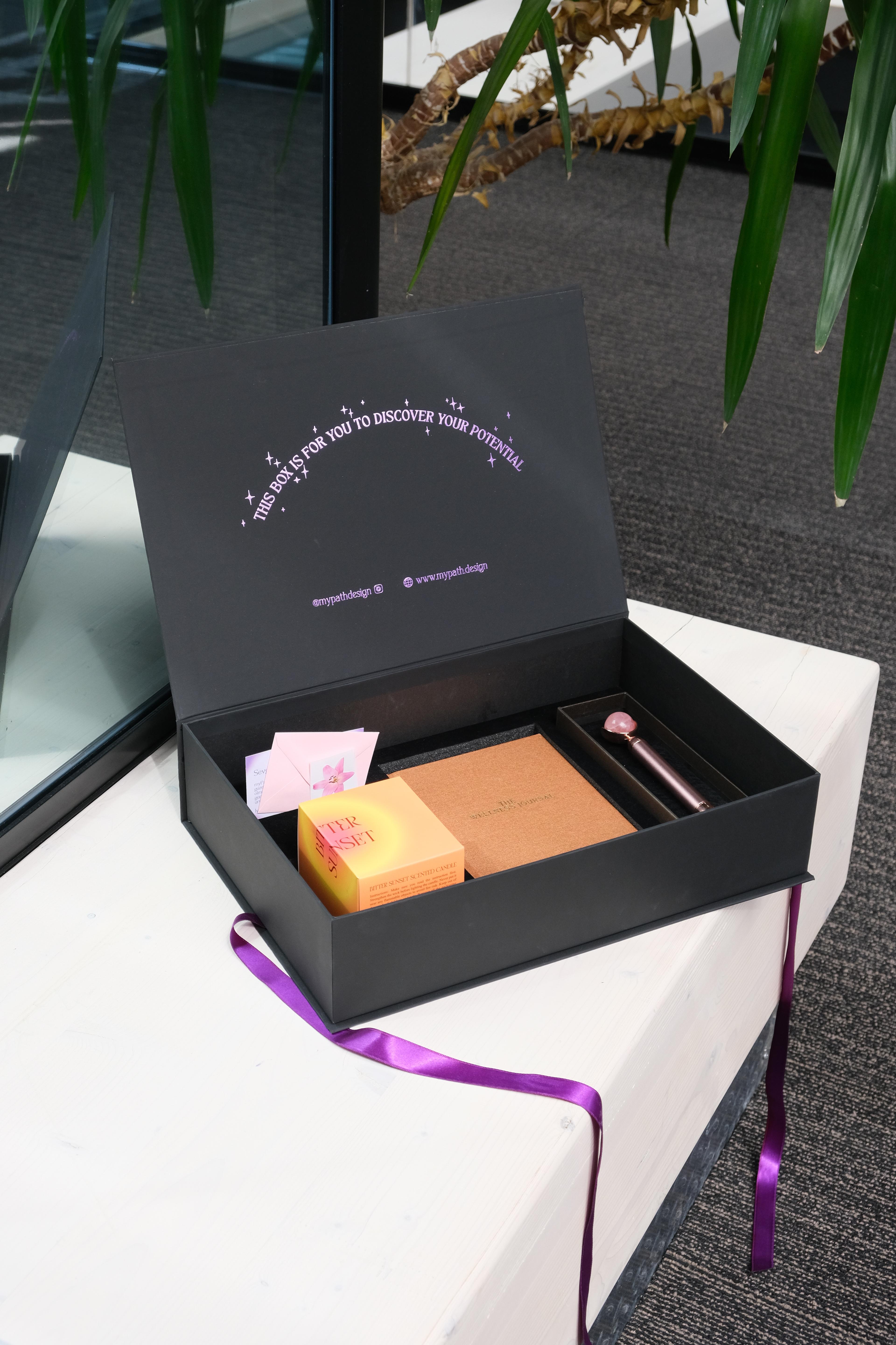 Journal Gift Set (Candle + Roller)