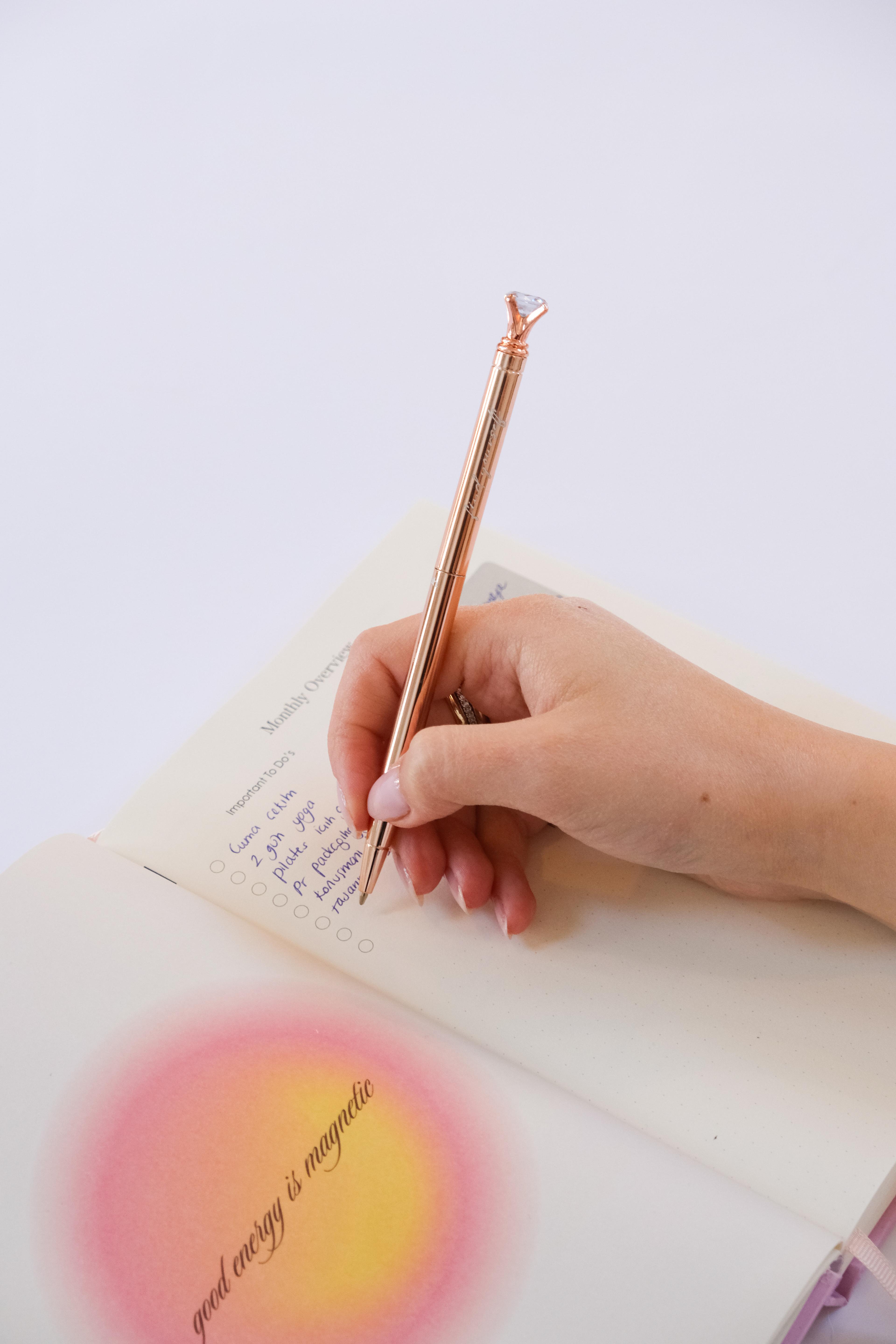 Pen - Rose Diamond Ballpoint - Find Yourself