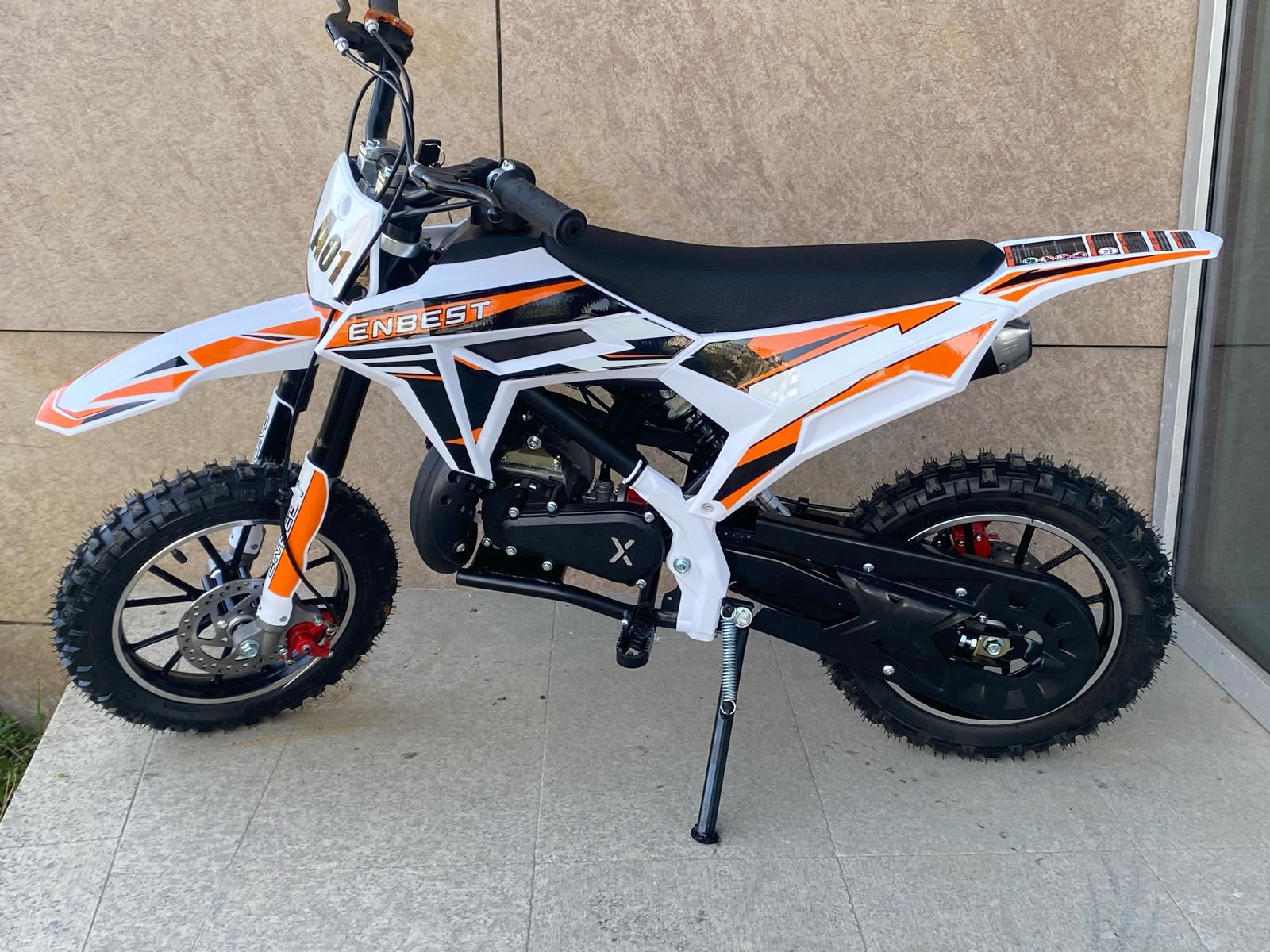 POCKET BİKE 50 CC CROSS ÇOCUK MOTORU TURUNCU-BEYAZ