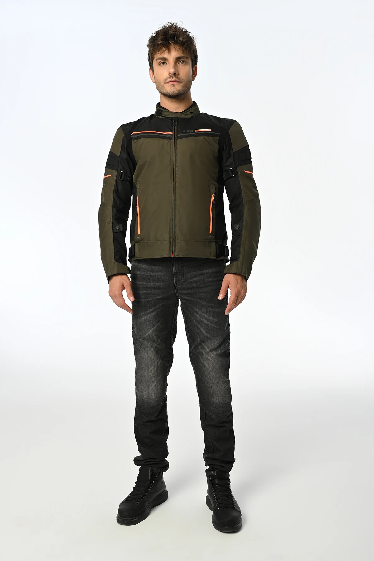 LS2 SHADOW MONT HAKİ-SİYAH-NEON TURUNCU