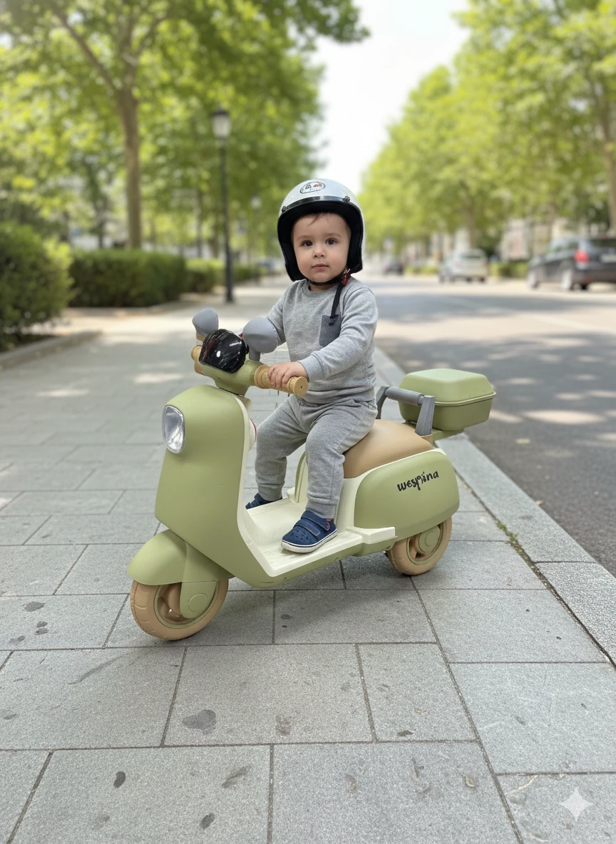 WESPİNA AKÜLÜ KUMANDALI MOTOR YEŞİL (KUTULU)