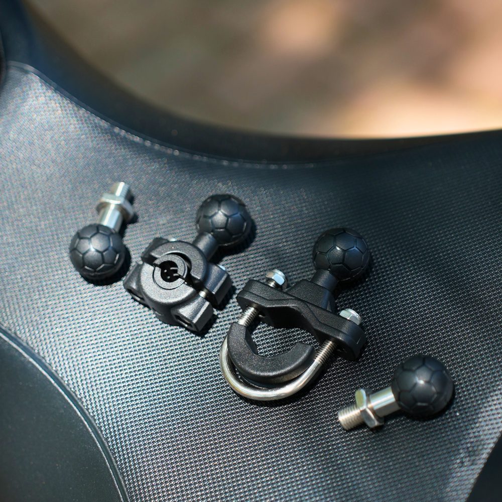 KNMASTER TT-870 Titreşim Önleyicili Motosiklet Telefon Tutucu