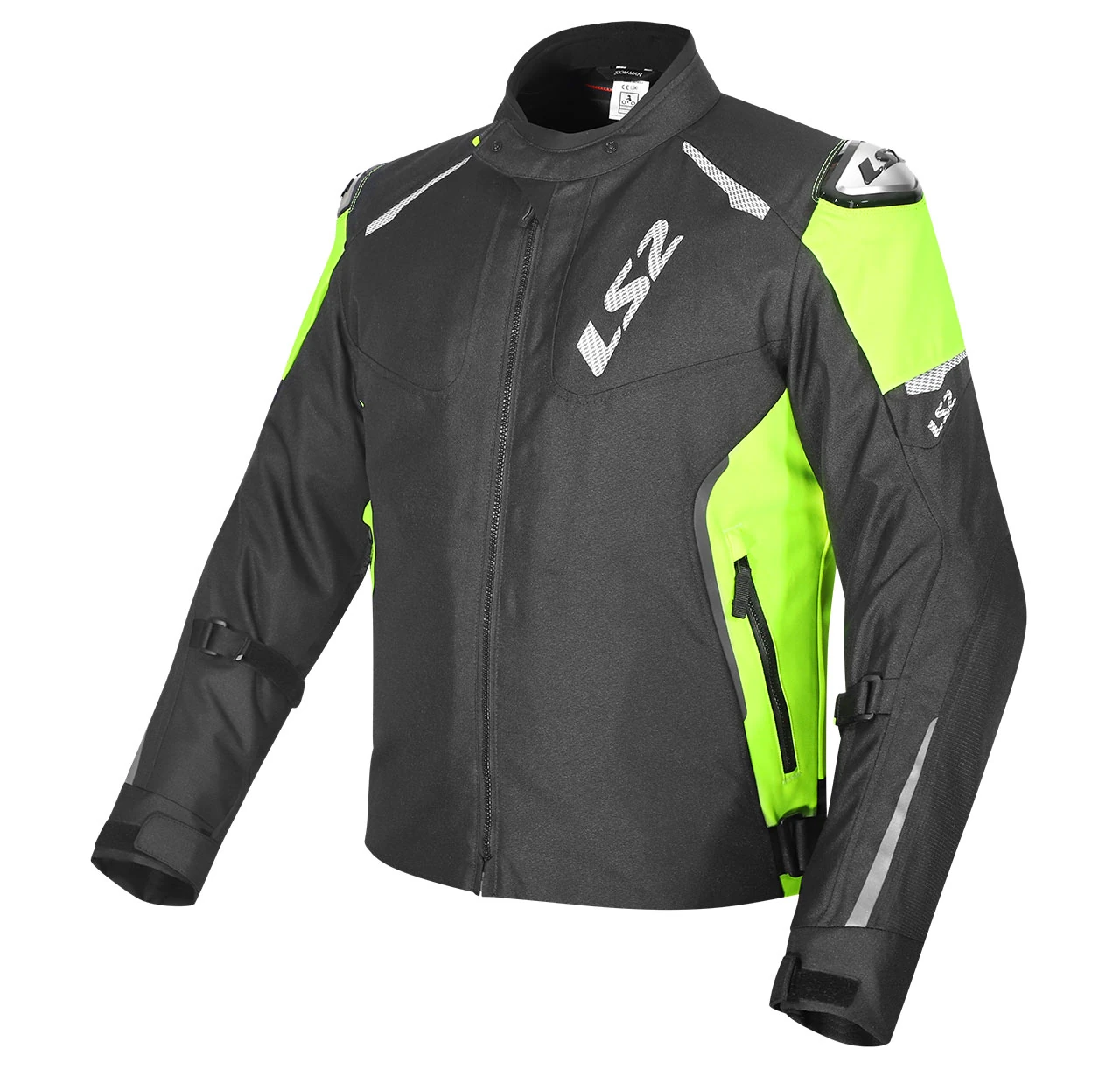 LS2 ZOOM MONT SİYAH-NEON SARI