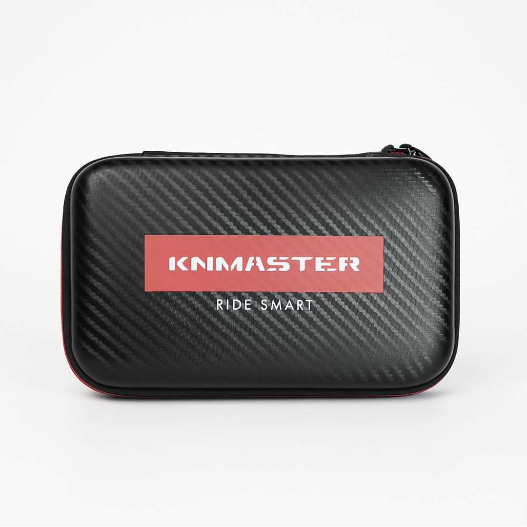 Knmaster KN6100 PRO Motosiklet Kask İnterkom Seti-Karbon Siyah