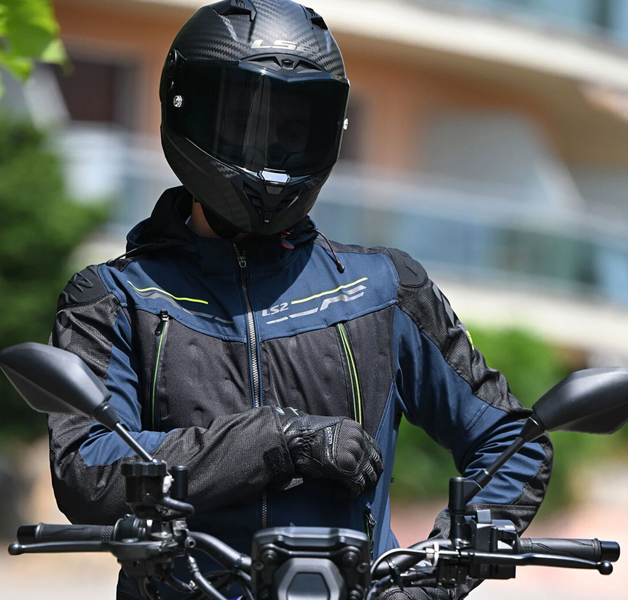 LS2 ZIRCONIUM EVO MONT MAVİ-SİYAH-NEON SARI