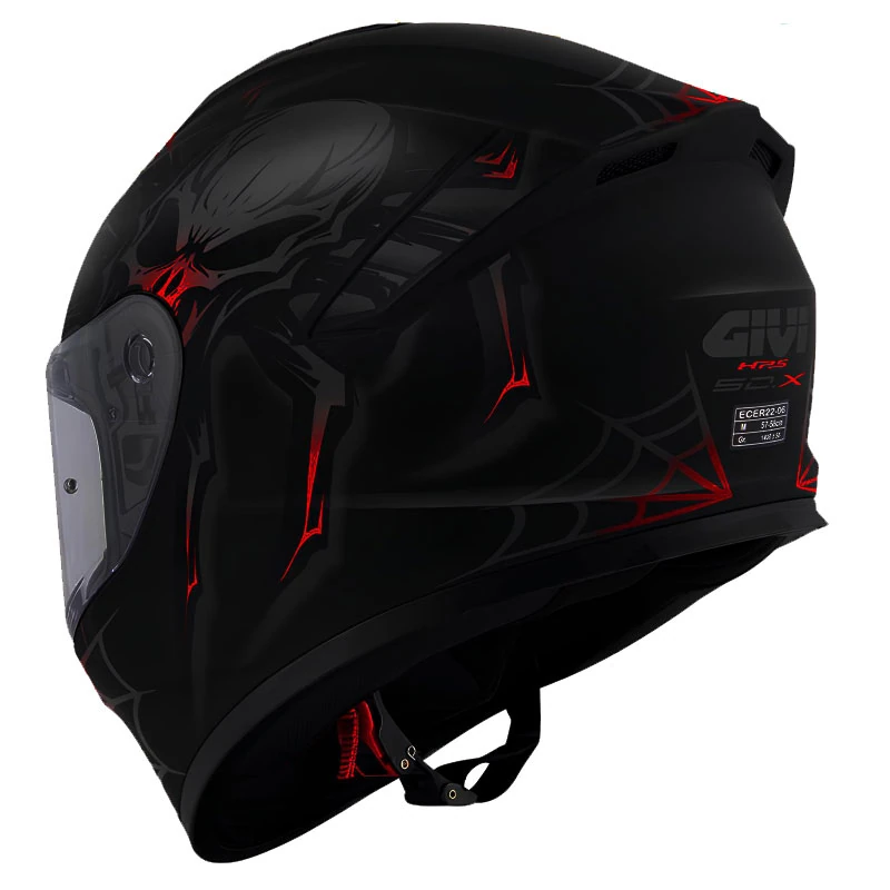 GIVI 50.X ARACHNO MAT SİYAH-KIRMIZI KASK