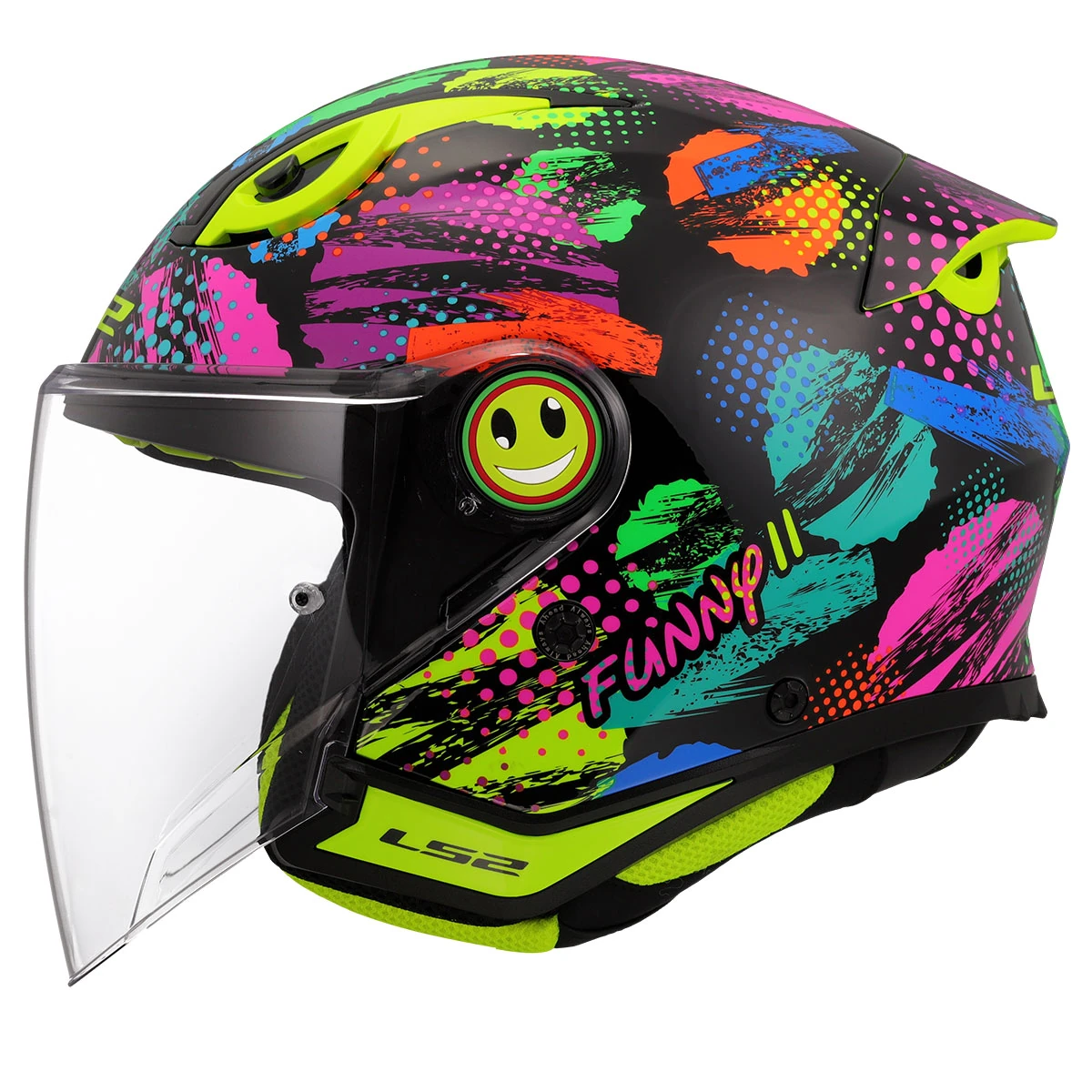 LS2 FUNNY 2 JOY SİYAH ÇOCUK KASK