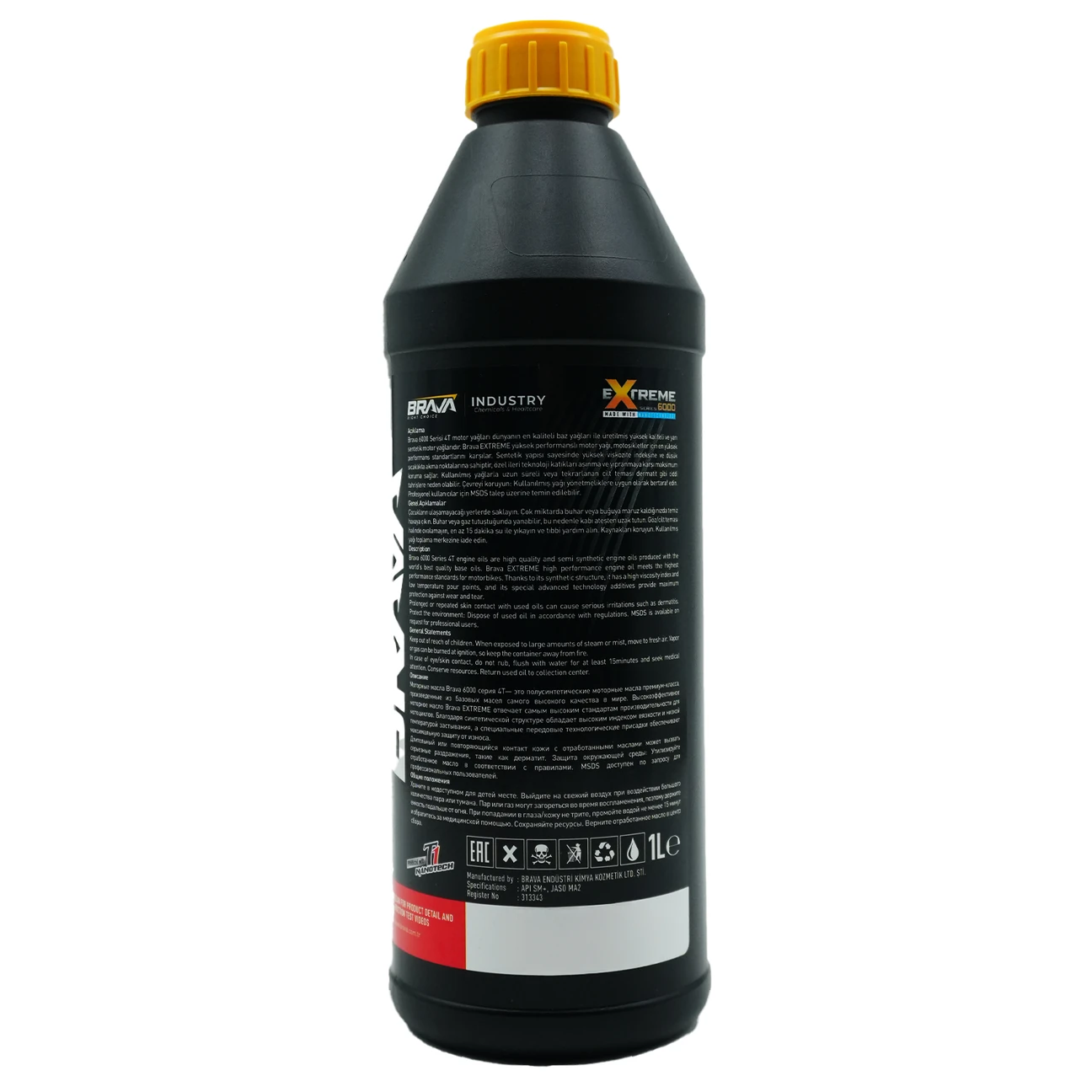 BRAVA EXTREME 6000 4T 10W50 MOTOR YAĞI