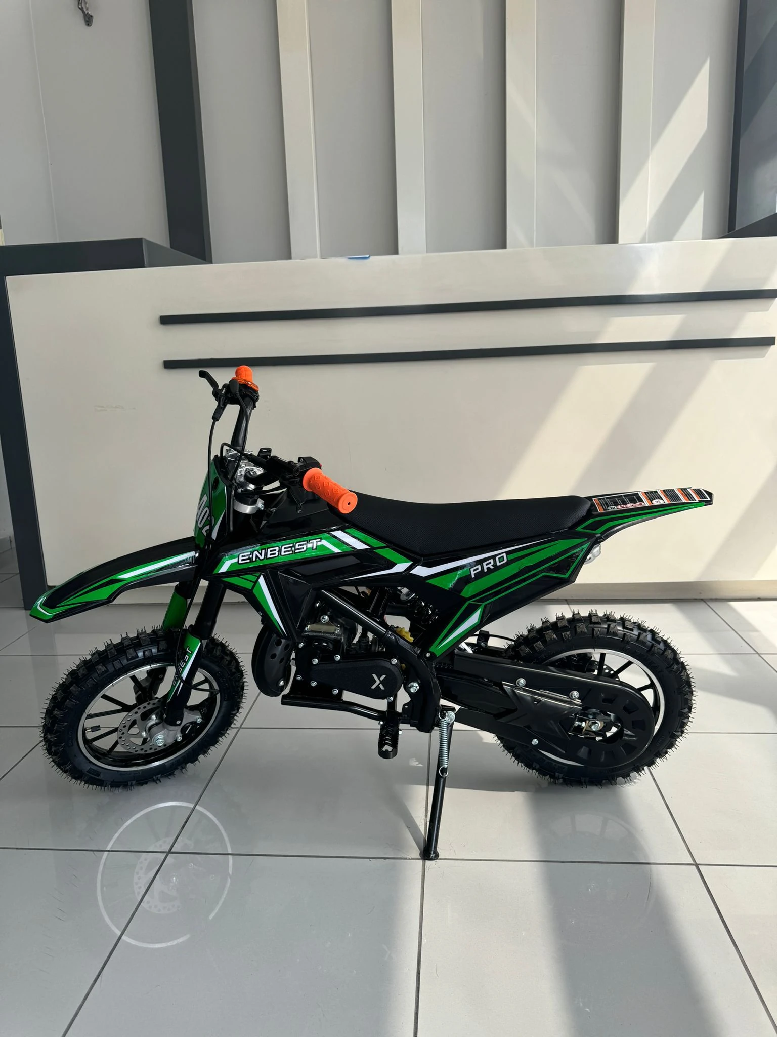 POCKET BİKE 50 CC CROSS ÇOCUK MOTORU YEŞİL-SİYAH