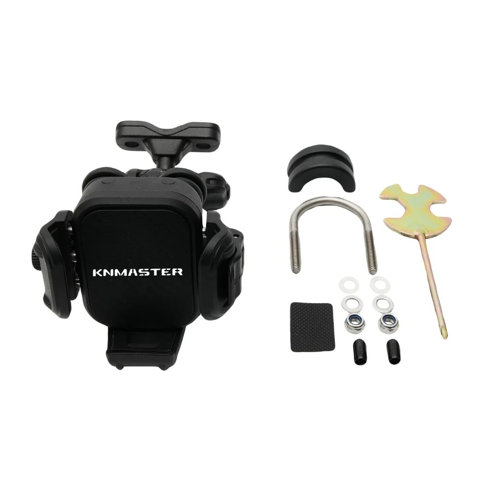 KNMASTER TT-870 Titreşim Önleyicili Motosiklet Telefon Tutucu