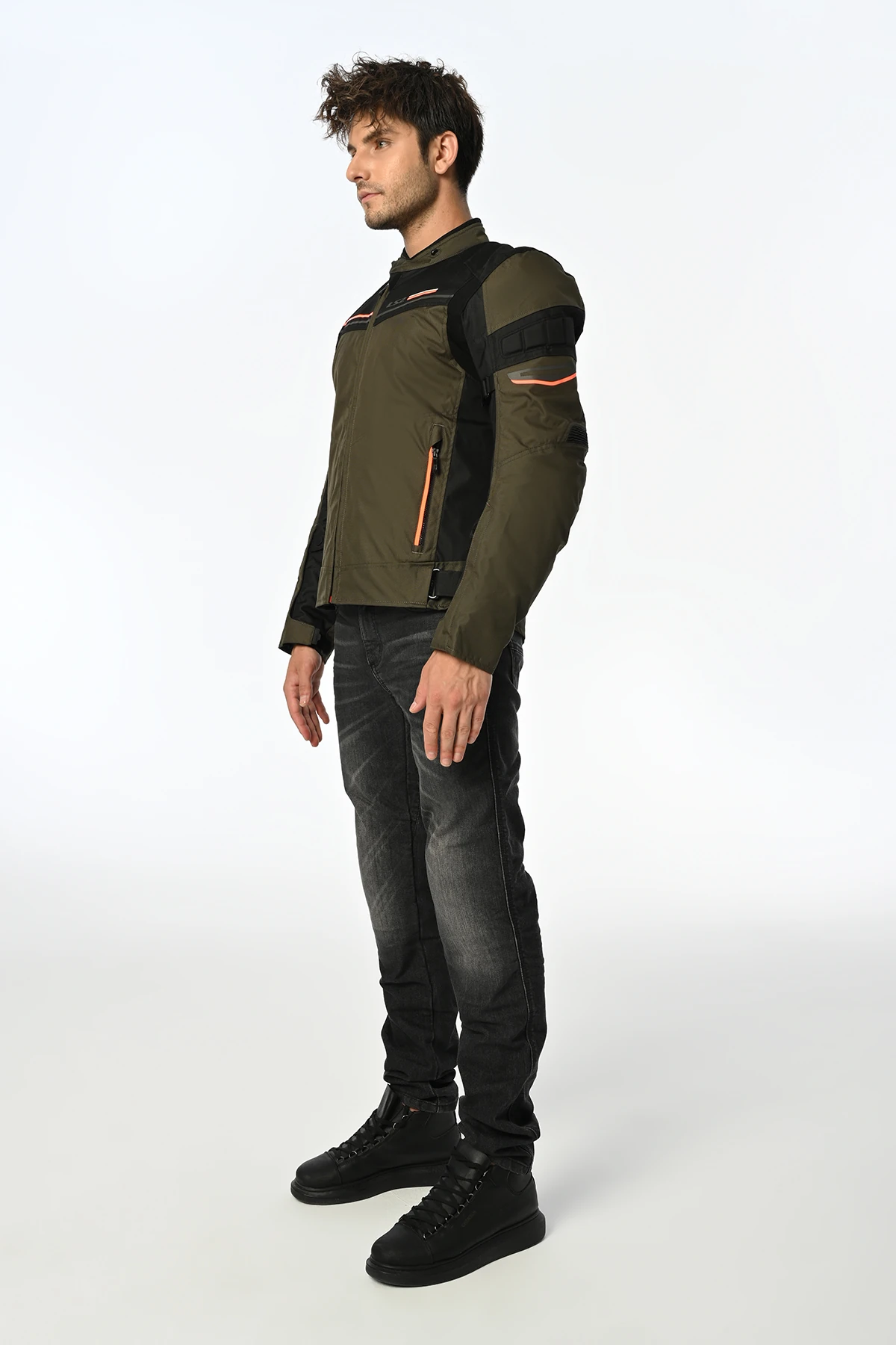 LS2 SHADOW MONT HAKİ-SİYAH-NEON TURUNCU