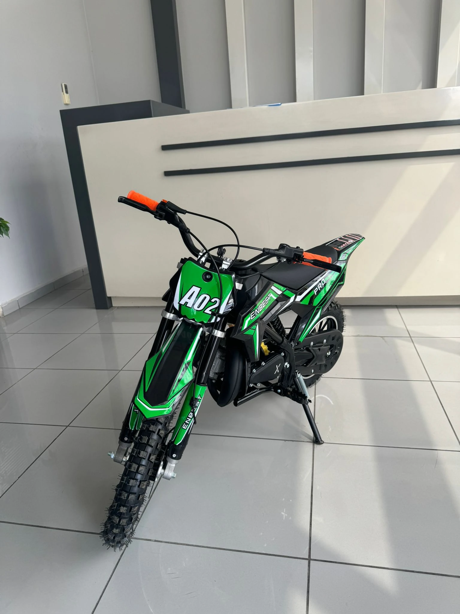 POCKET BİKE 50 CC CROSS ÇOCUK MOTORU YEŞİL-SİYAH