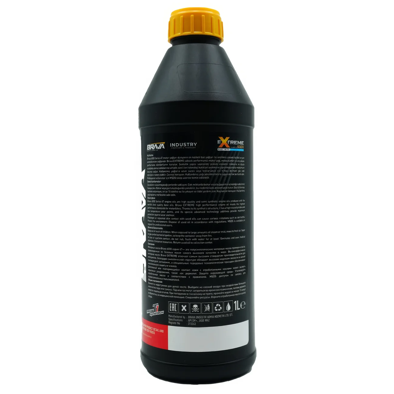 BRAVA EXTREME 6000 4T 5W40 MOTOR YAĞI