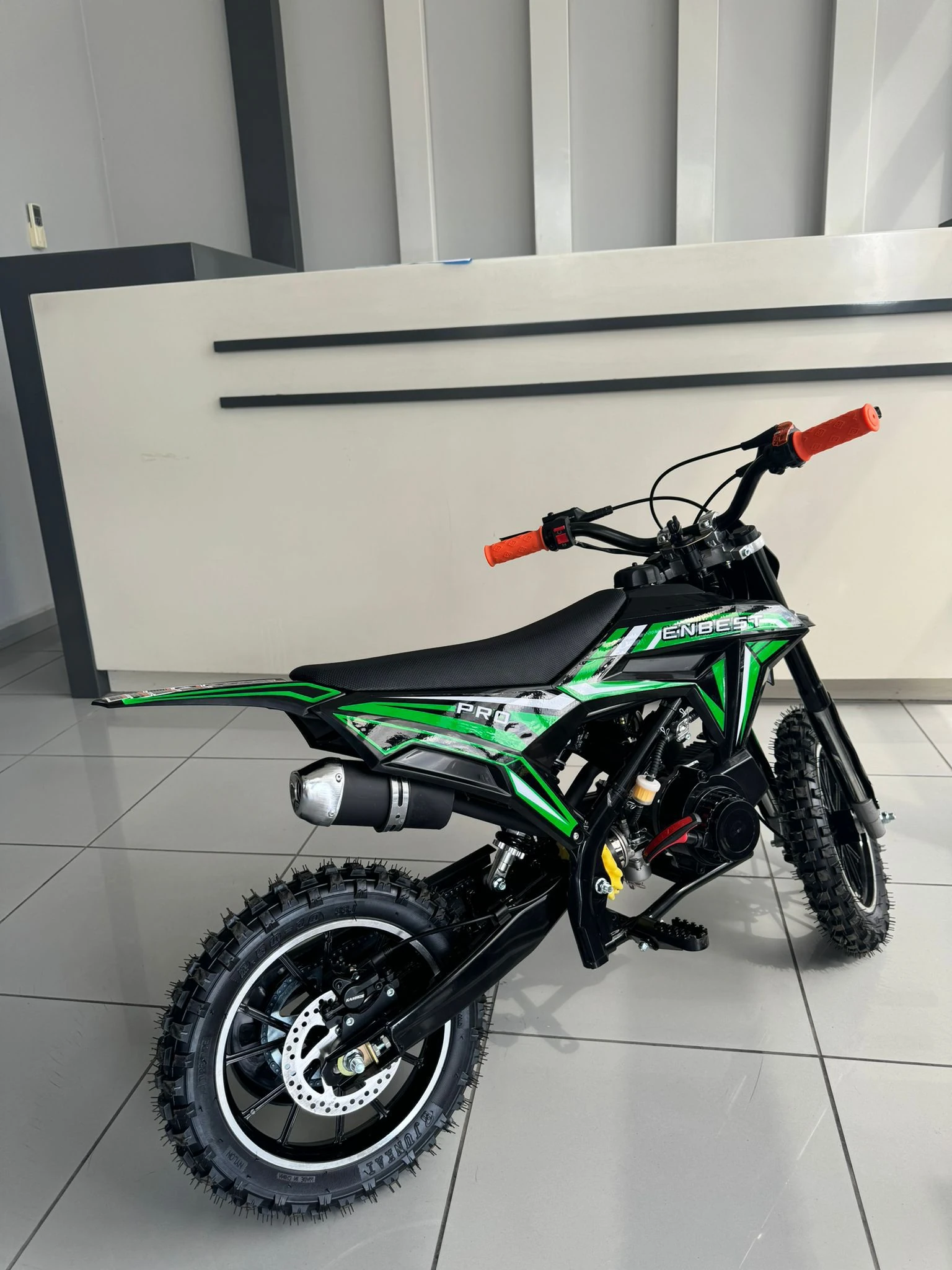 POCKET BİKE 50 CC CROSS ÇOCUK MOTORU YEŞİL-SİYAH