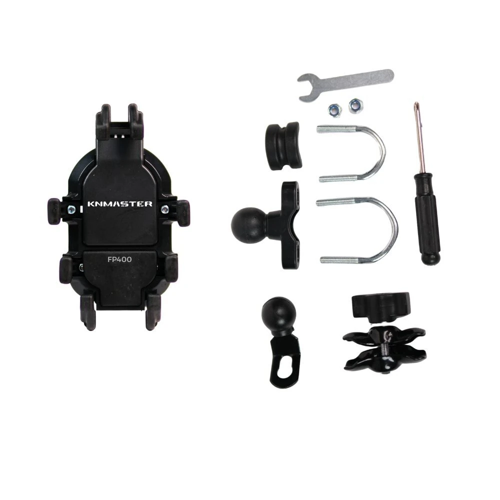 Knmaster FP400 Titreşim Engelleyicili Tüm Motosikletlere Uyumlu Telefon Tutucu