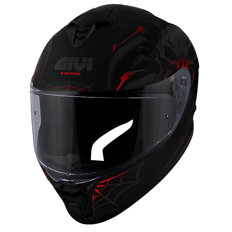 GIVI 50.X ARACHNO MAT SİYAH-KIRMIZI KASK