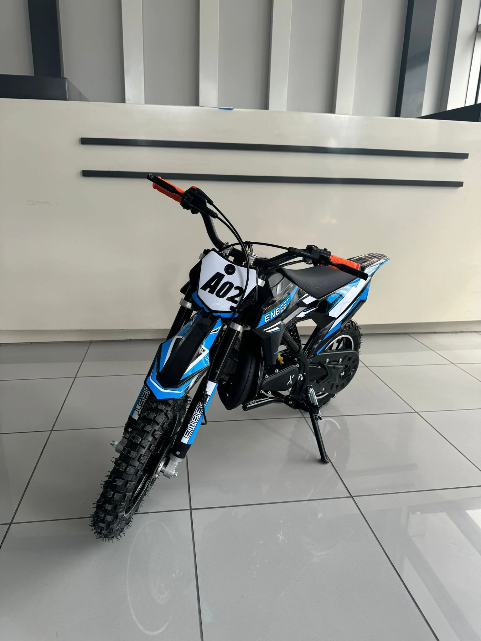 POCKET BİKE 50 CC CROSS ÇOCUK MOTORU TURKUAZ-SİYAH