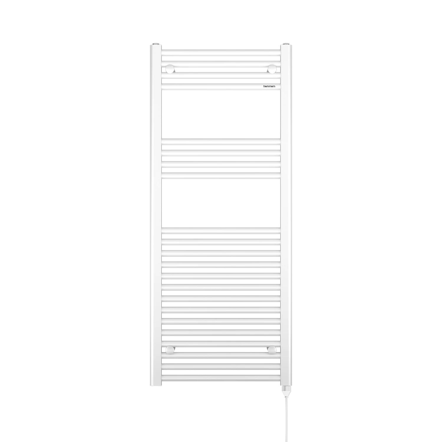 1200x500mm Alya Beyaz Çok Borulu Elektrikli Havlupan