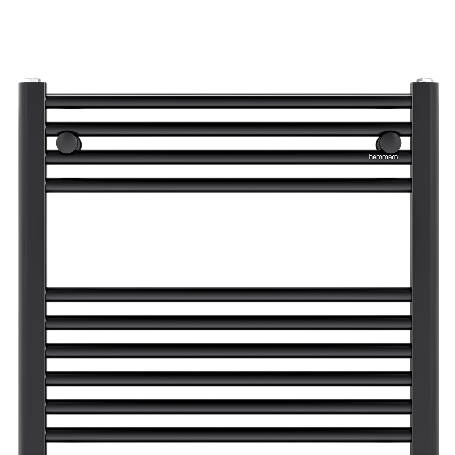 688x600 mm Alya Black Towel Warmer Center Connection