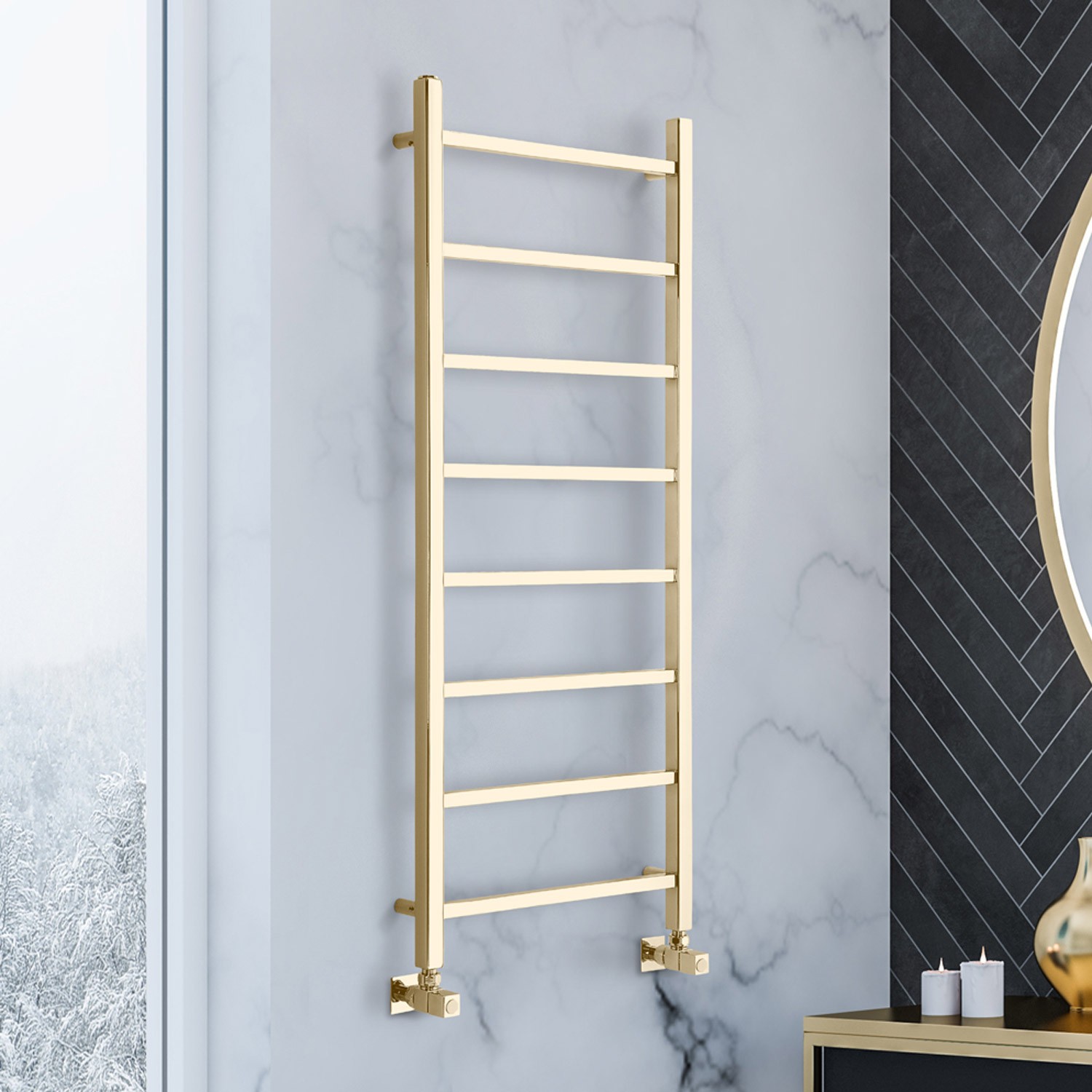 Diva Parlak Brass Altın Gold Havlupan