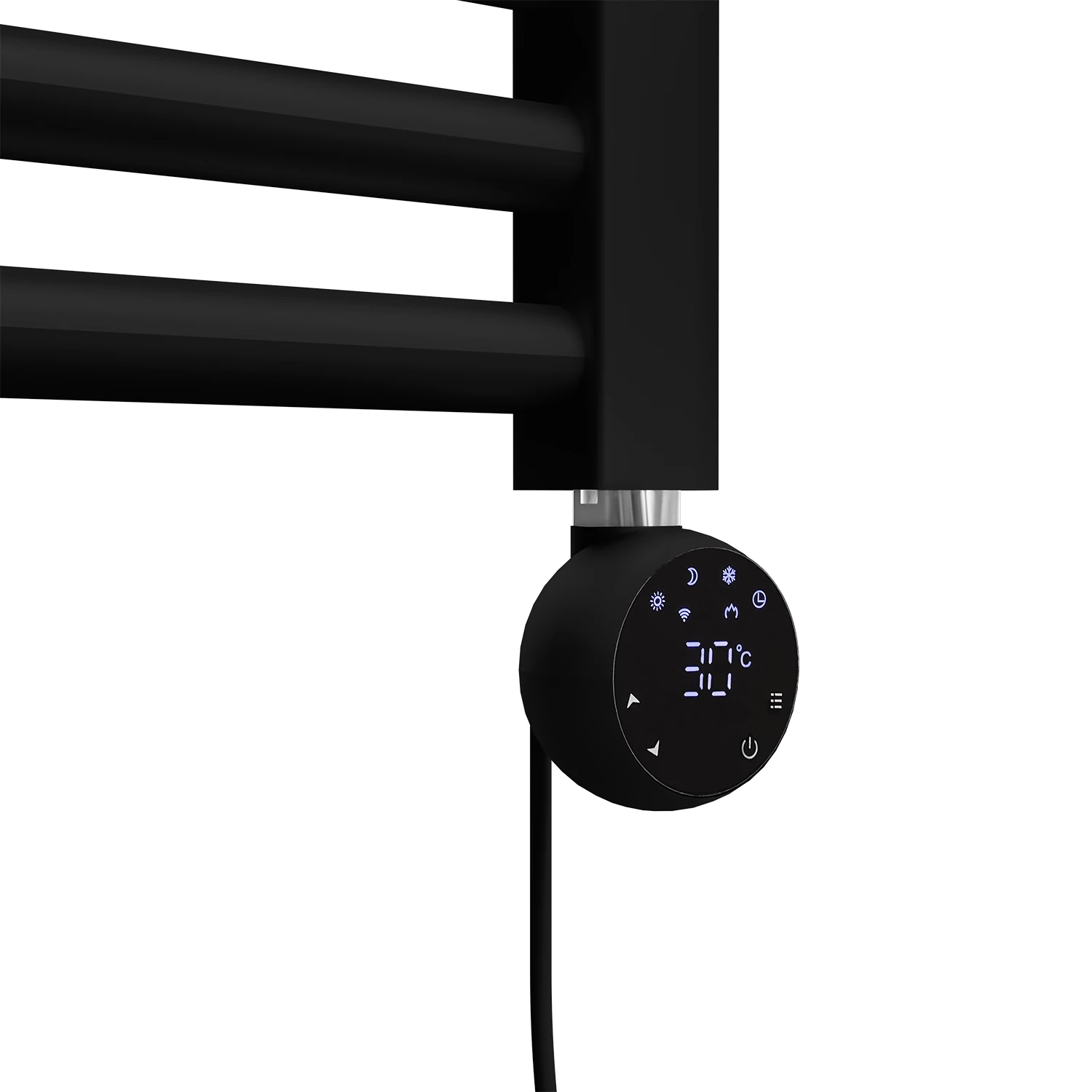 1200x500mm 500W Elektrikli Karbon Çelik Havlupan Silk Patern Black Alya