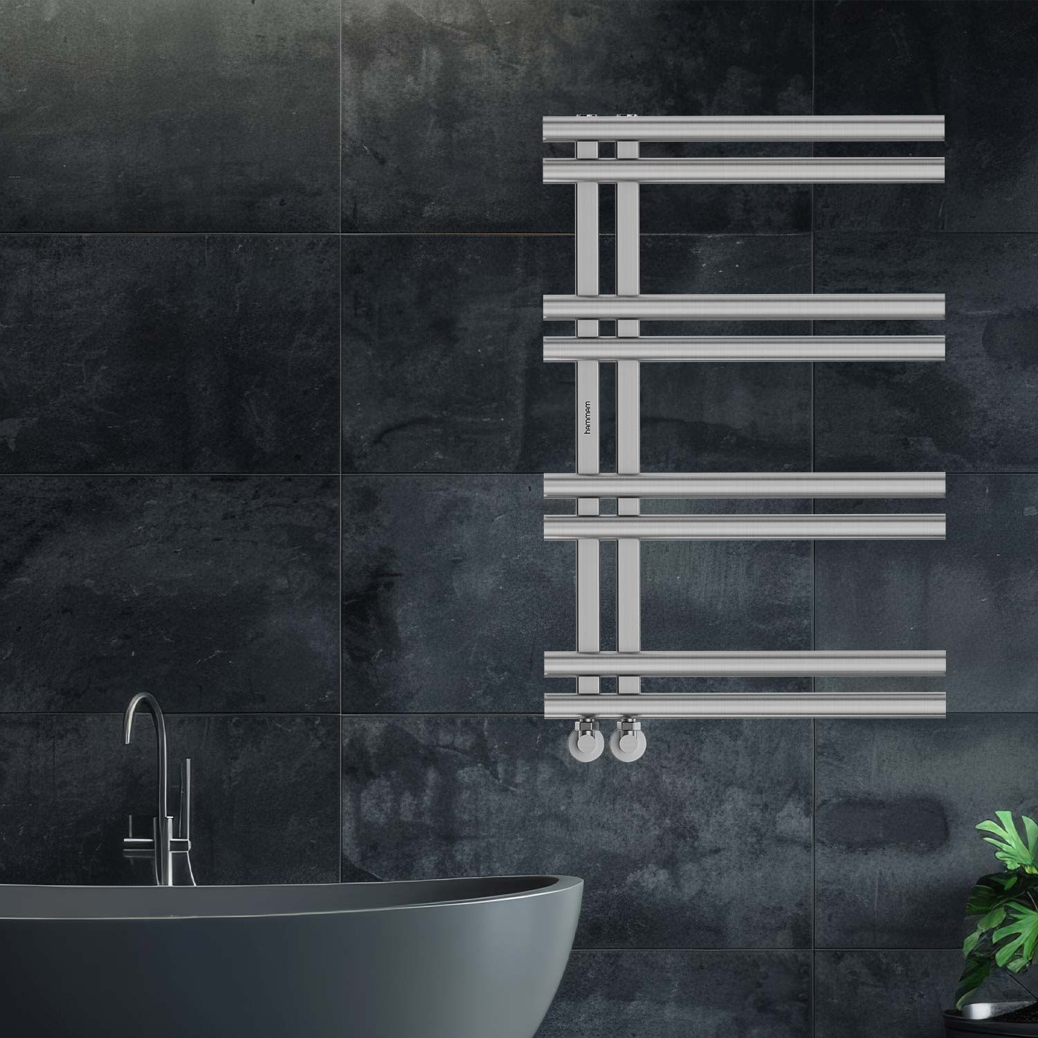 Stainless Steel Towel Warmer Brushed Matt Inox Storm