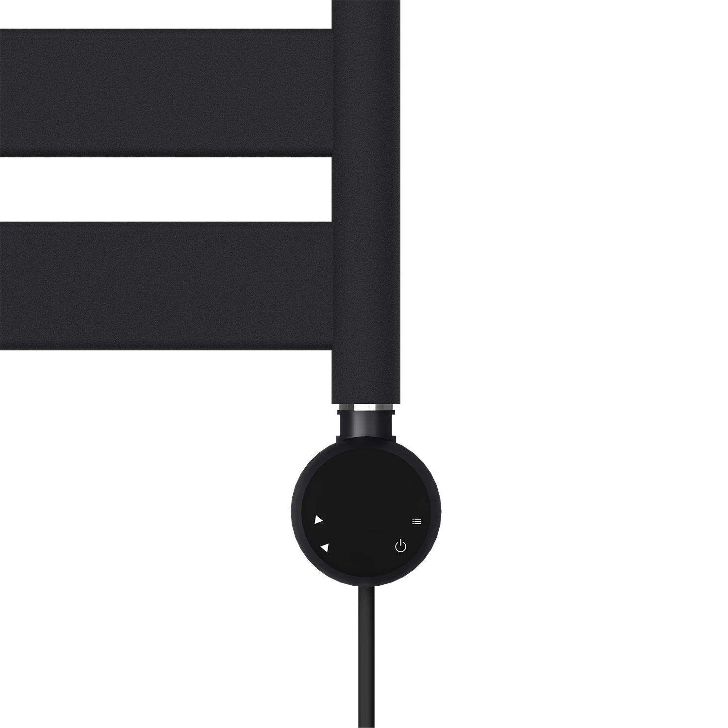 800x500mm 300W Elektrikli Karbon Çelik Havlupan Silk Patern Black Lara