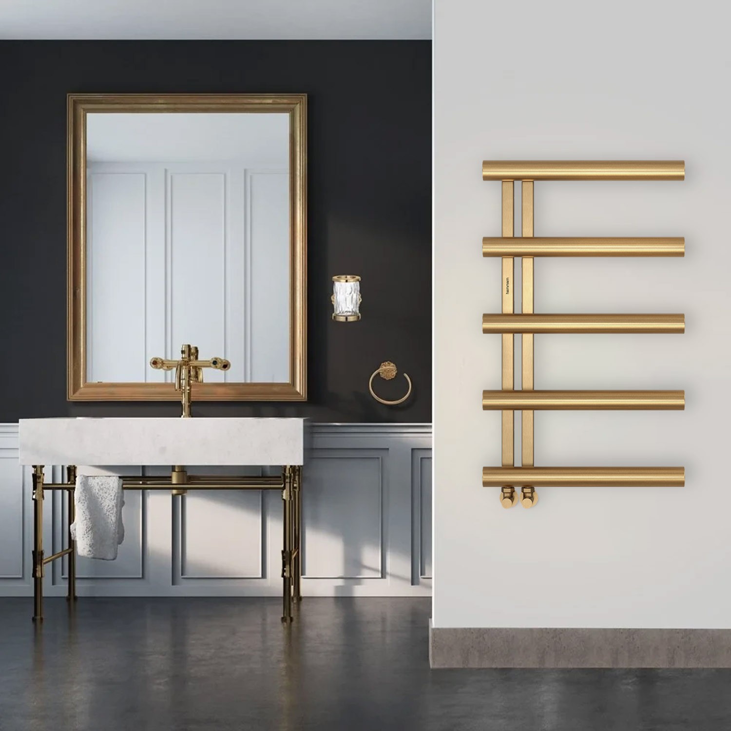 Asos brushed Brass Gold Towel Warmer