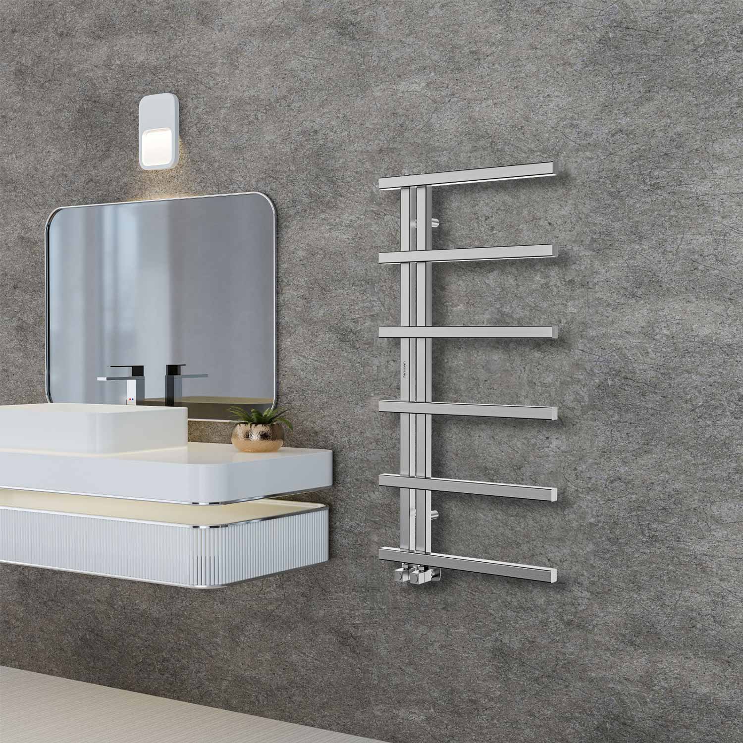 Sierra Polished Matt Inox Towel Warmer
