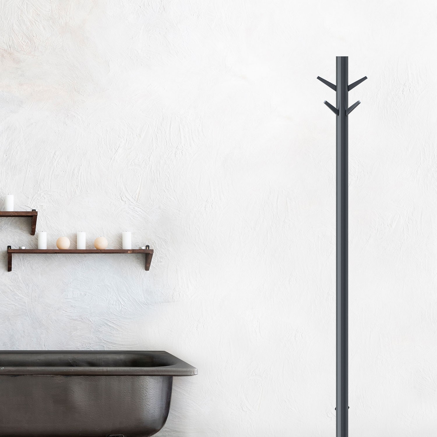 Vista Night Black Color Towel Warmer