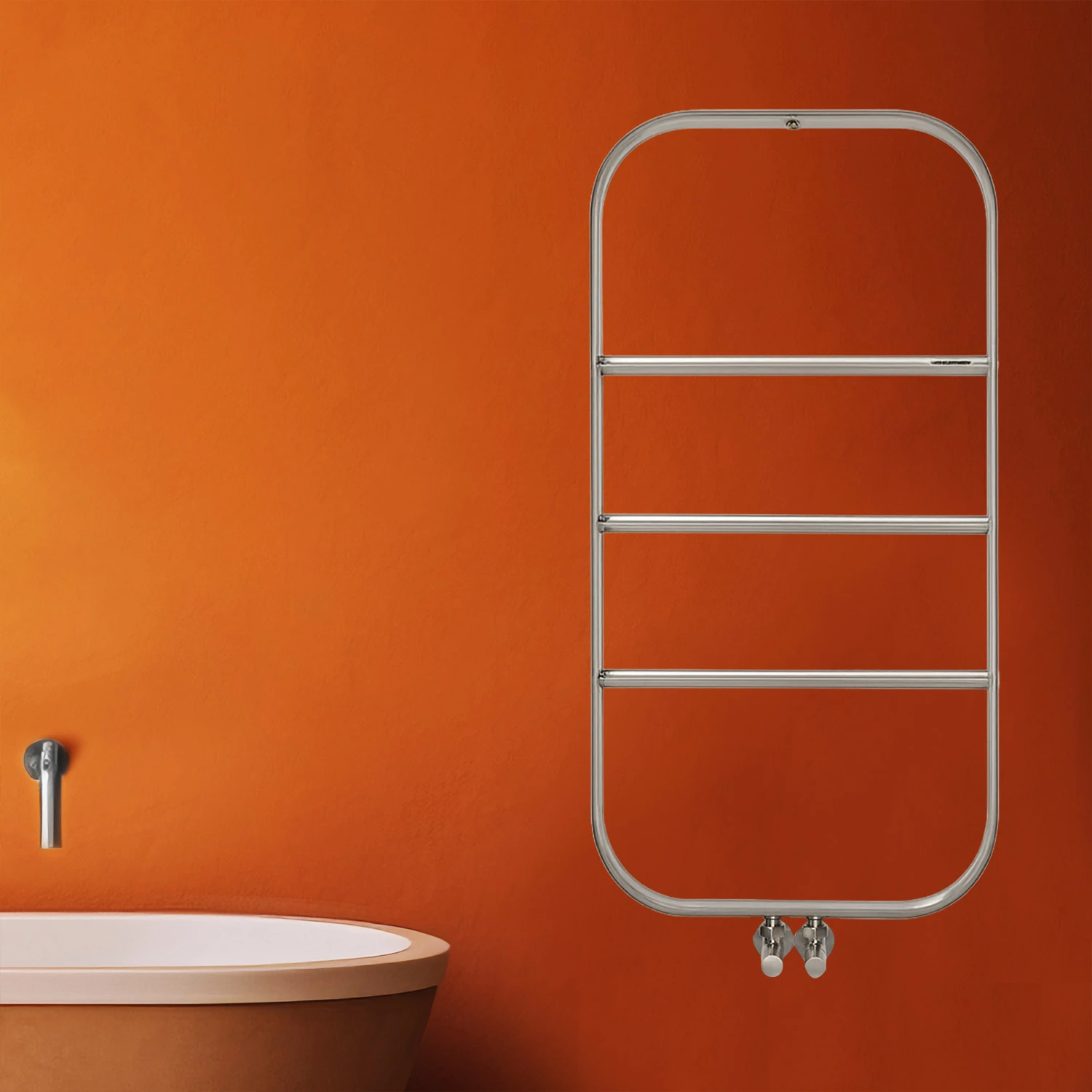 Spin Brushed Matt Inox Polished Towel Warmer