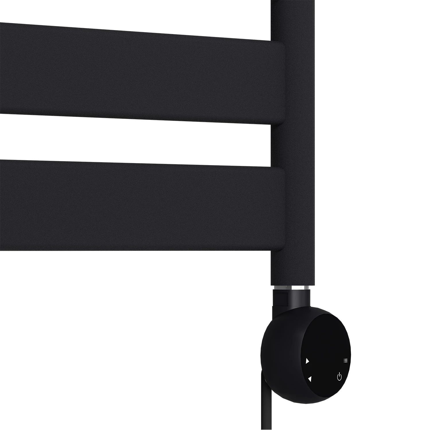 800x500mm 300W Elektrikli Karbon Çelik Havlupan Silk Patern Black Lara