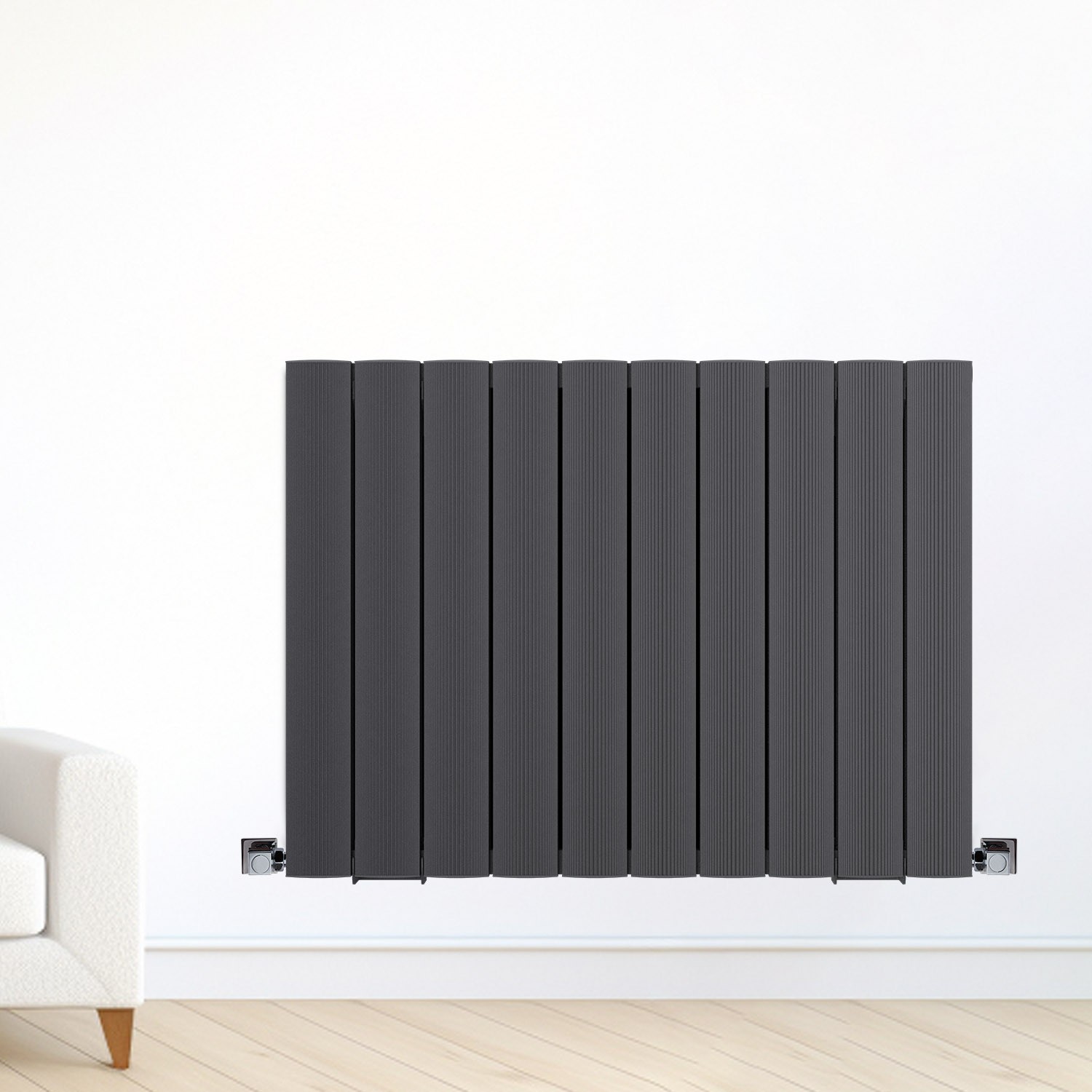 600x795 mm Amber Night Black Aluminum Radiator