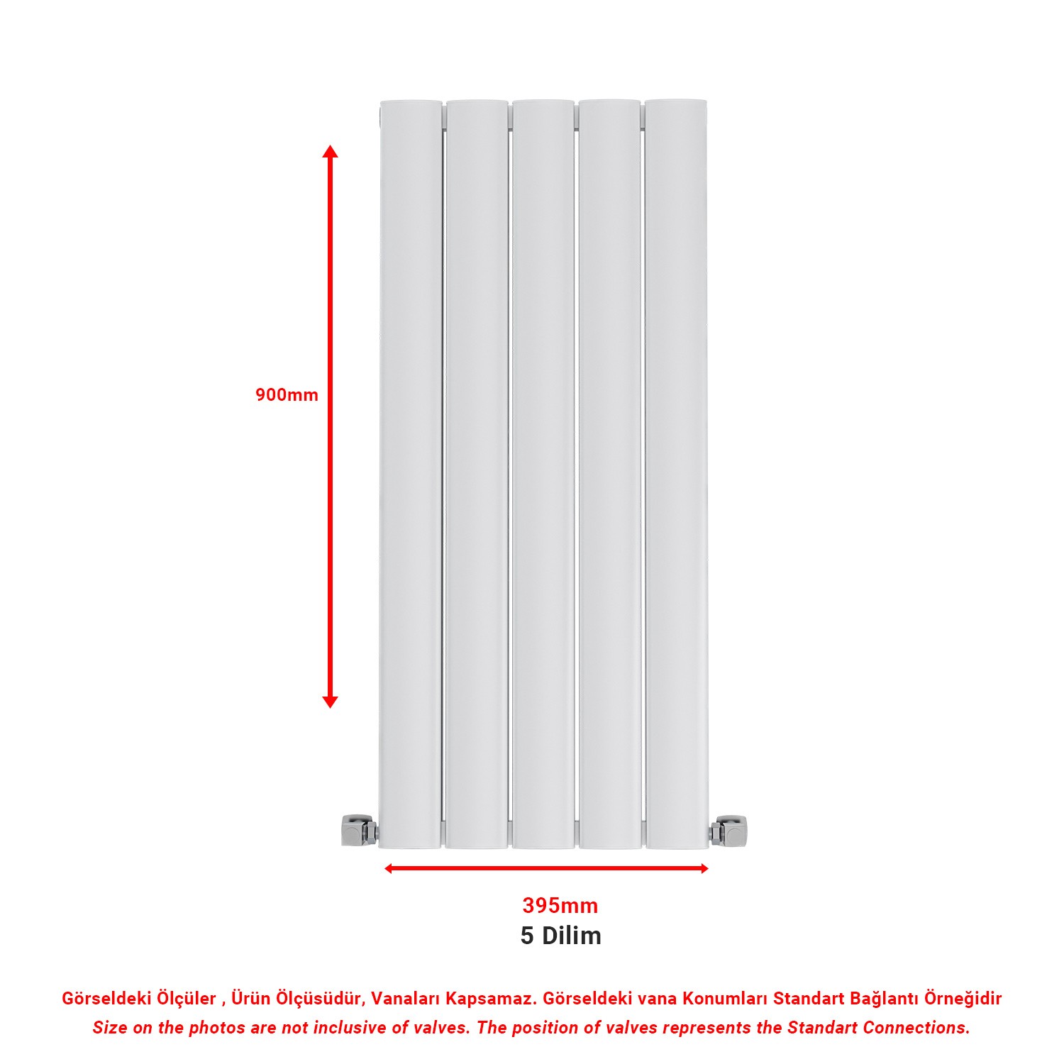 Lilac Vertical Aluminum White Radiator