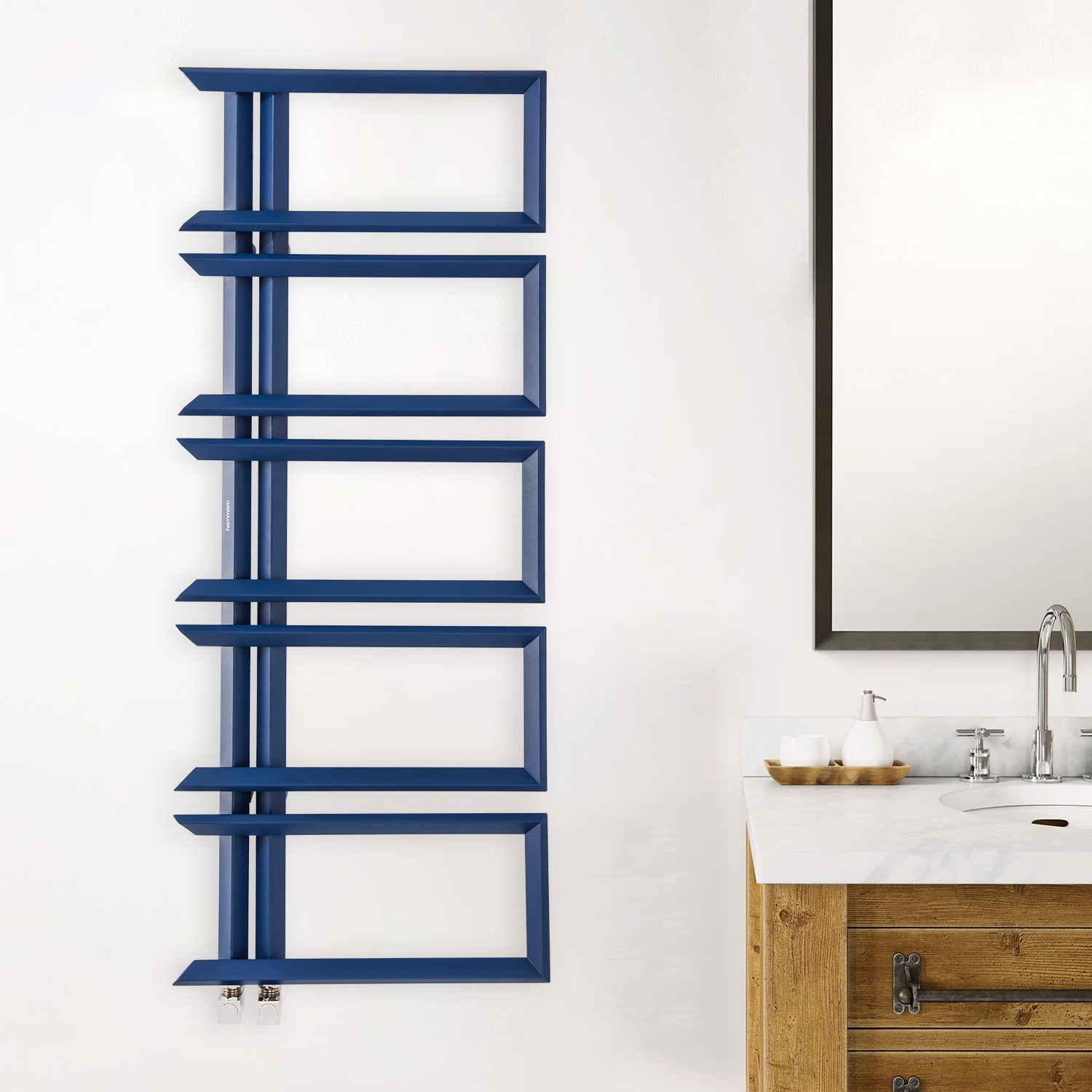 1200x500mm Blaze Paslanmaz Çelik Havlupan Neavy Blue