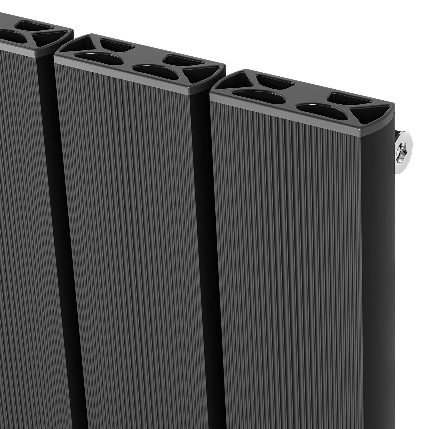 500x835 Arnika Matt Black Radiator