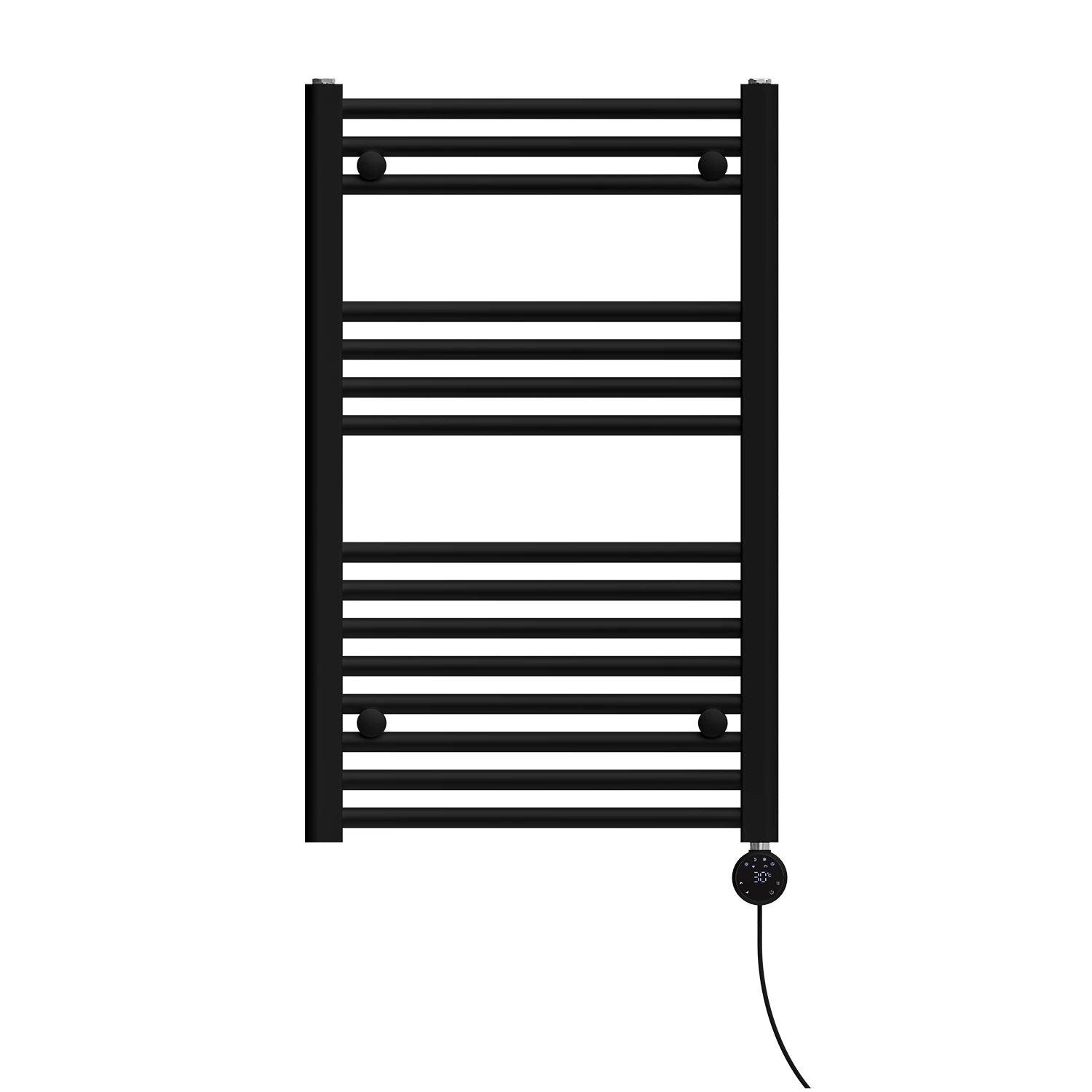 800x500mm 300W Alya Elektrikli Karbon Çelik Havlupan Silk Patern Black Alya