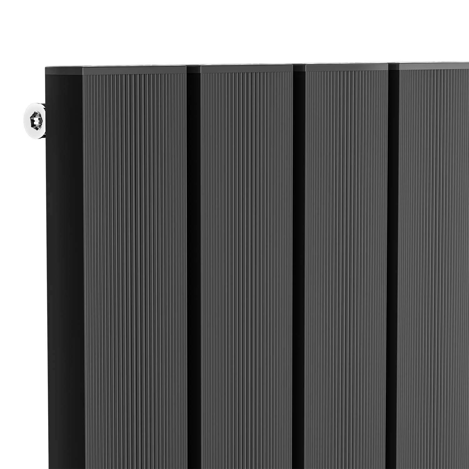 500x835 Arnika Matt Black Radiator