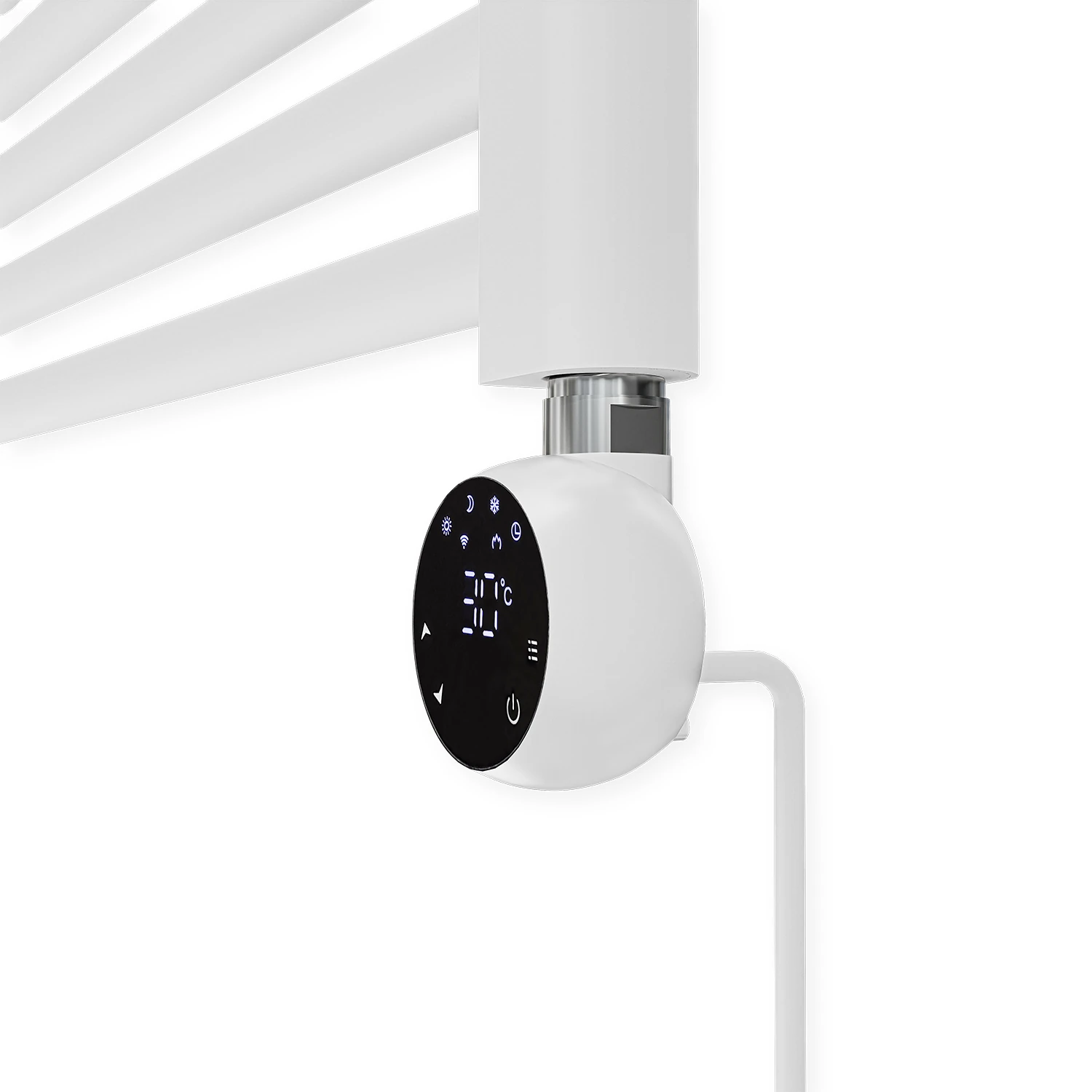 800x500mm Alya Beyaz Çok Borulu Elektrikli Havlupan