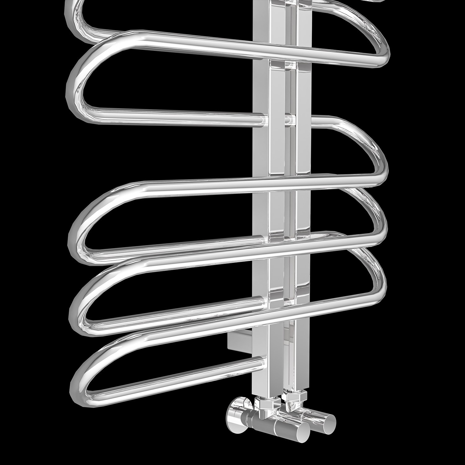 1800x500 mm Bloom Right Polished Towel warmer